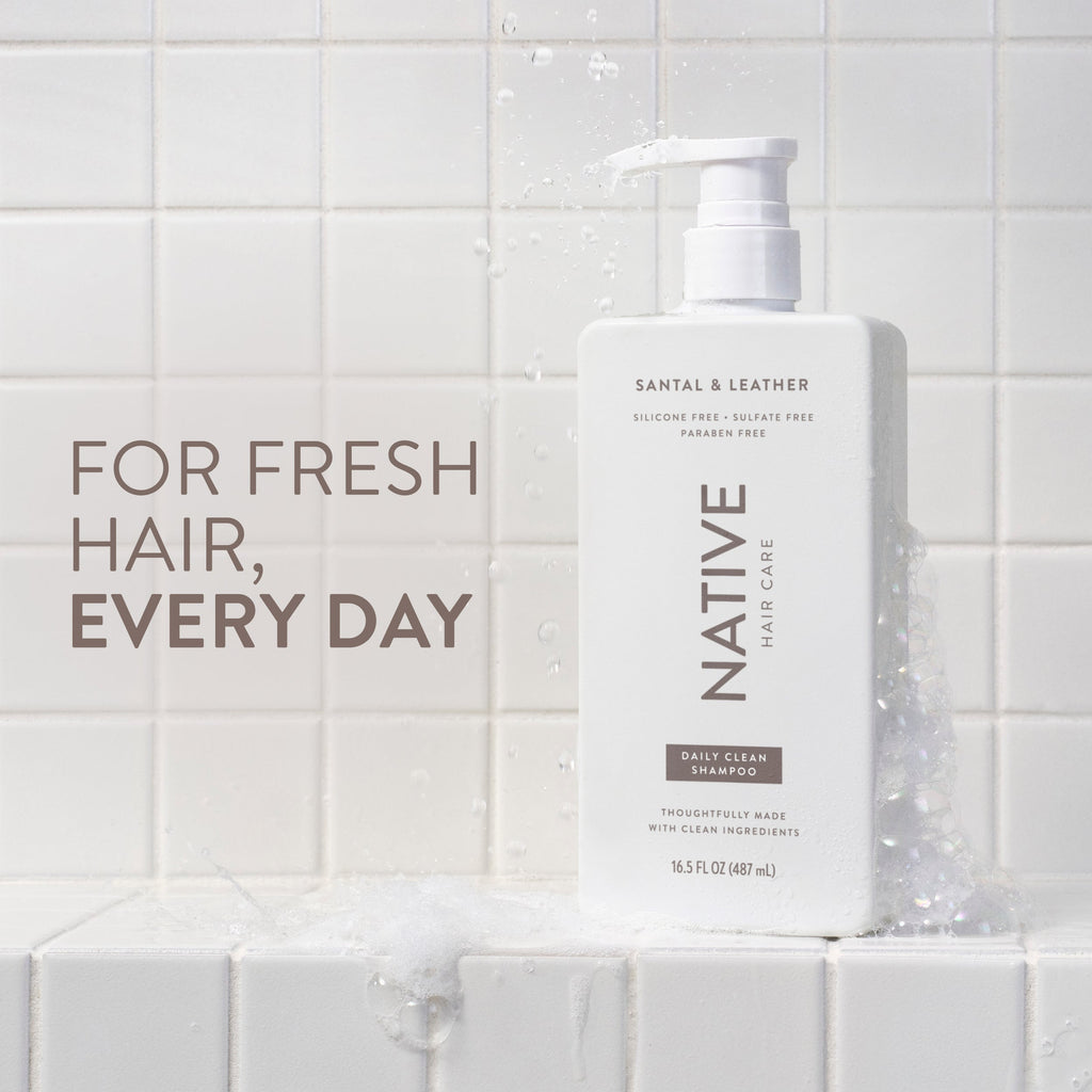 Daily Clean Shampoo - Santal & Leather / Classic / 16.5oz - Clean Care Essential