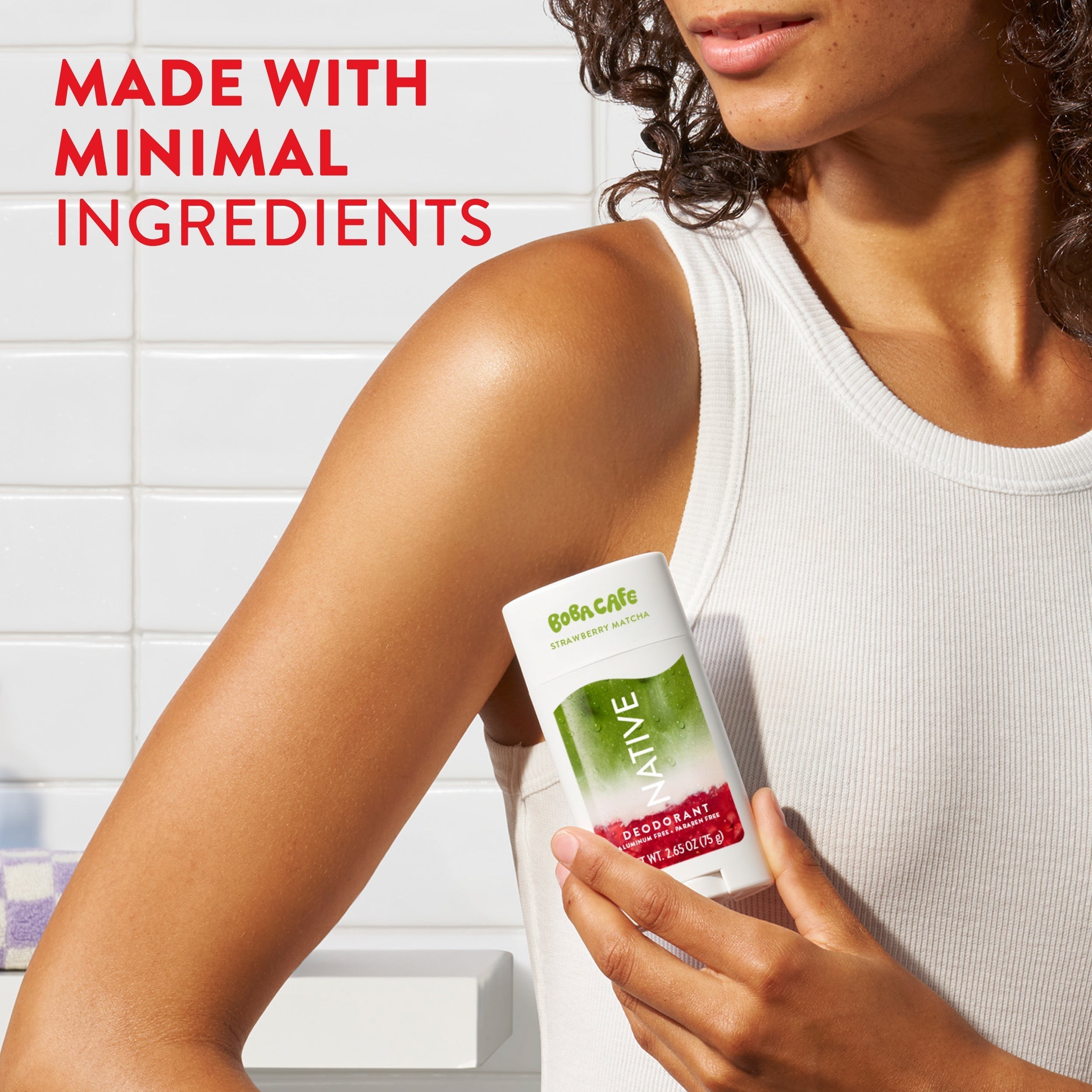 Deodorant Stick - Strawberry Matcha / Limited Edition / 2.65oz - Clean Care Essential