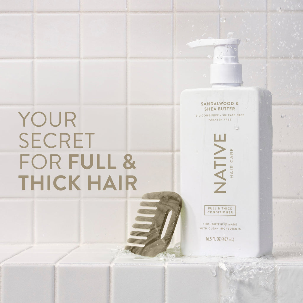 Full & Thick Conditioner - Sandalwood & Shea Butter / Classic / 16.5oz - Clean Care Essential