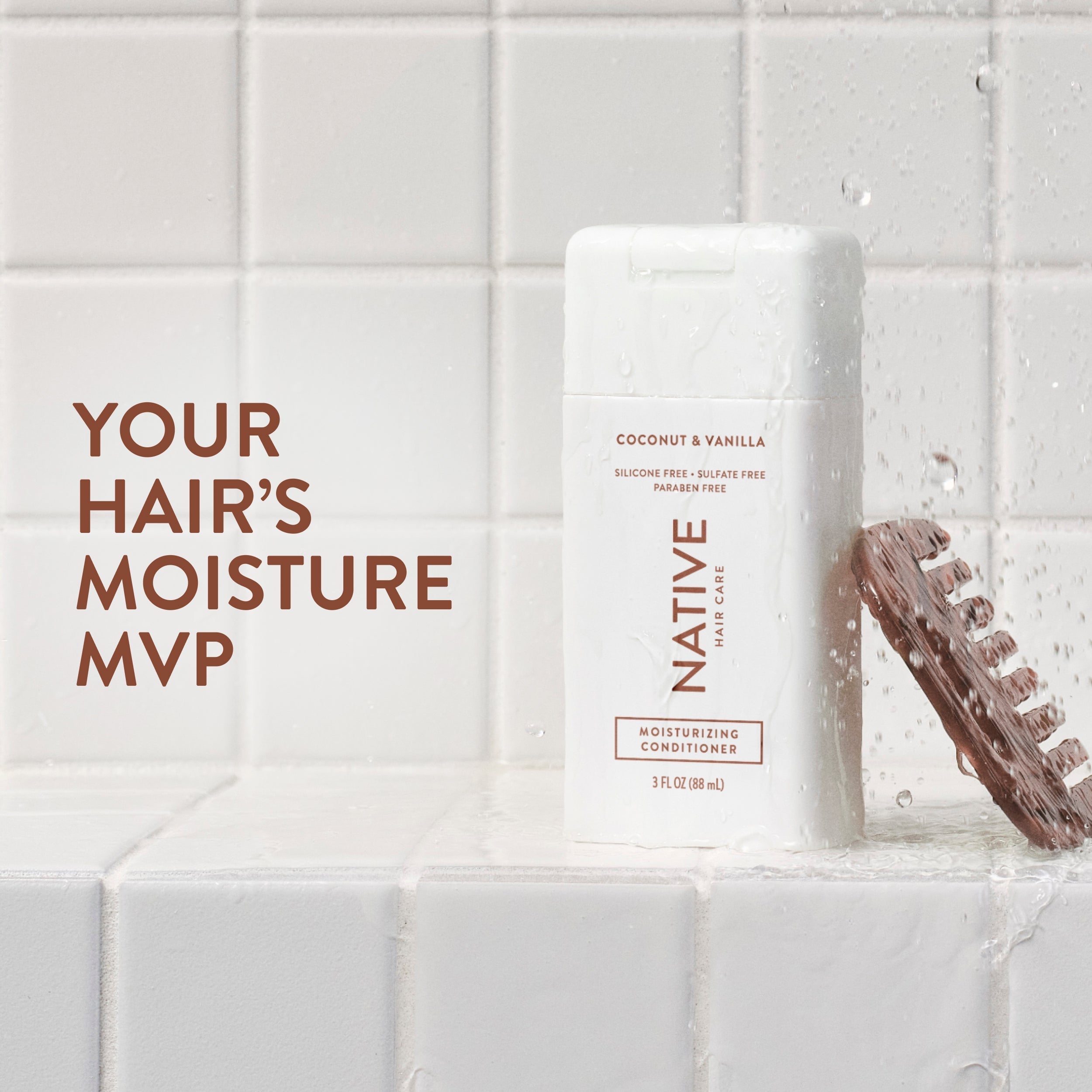 Mini Moisturizing Conditioner - Coconut & Vanilla / Classic / 3oz - Clean Care Essential