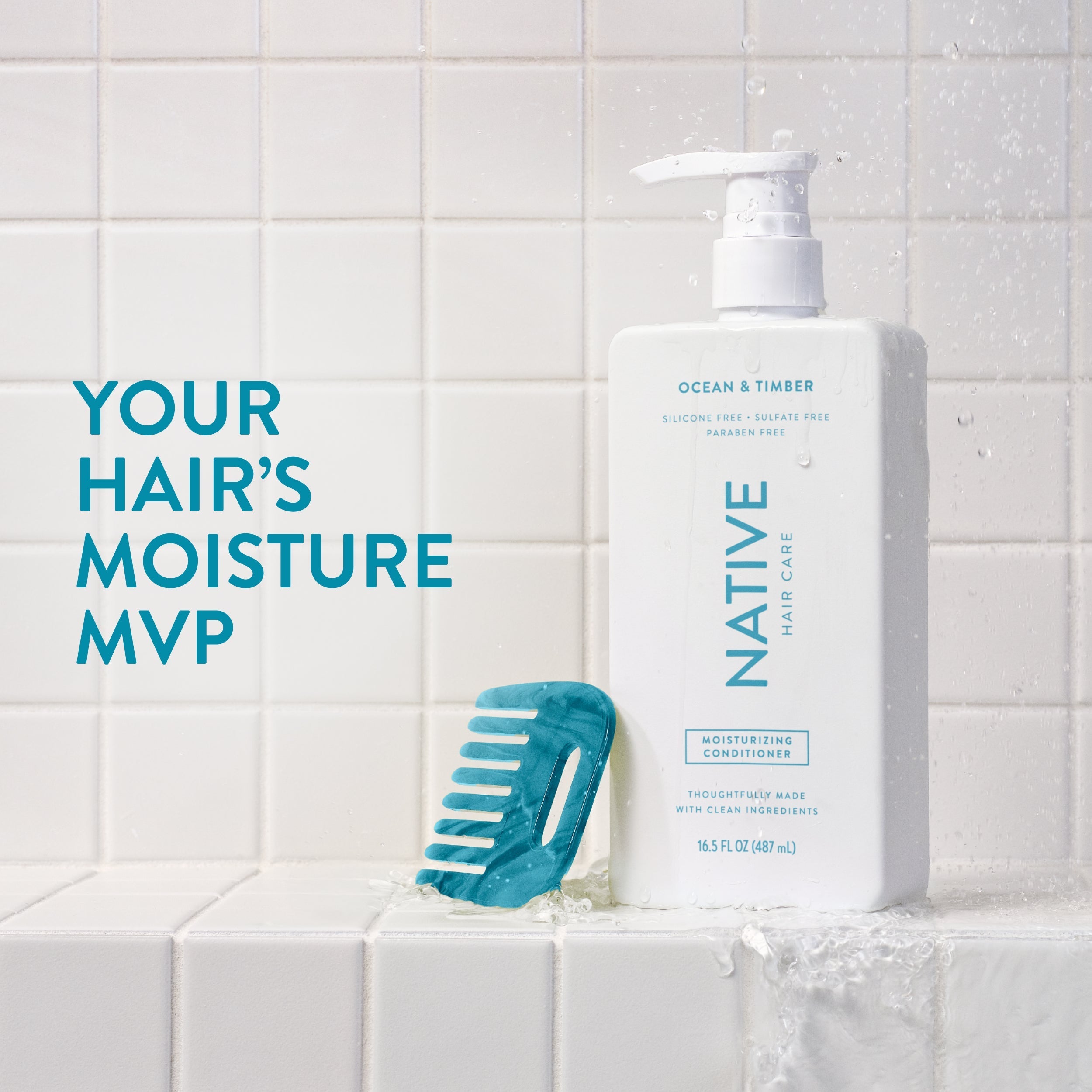 Moisturizing Conditioner - Ocean & Timber / Classic / 16.5oz - Clean Care Essential