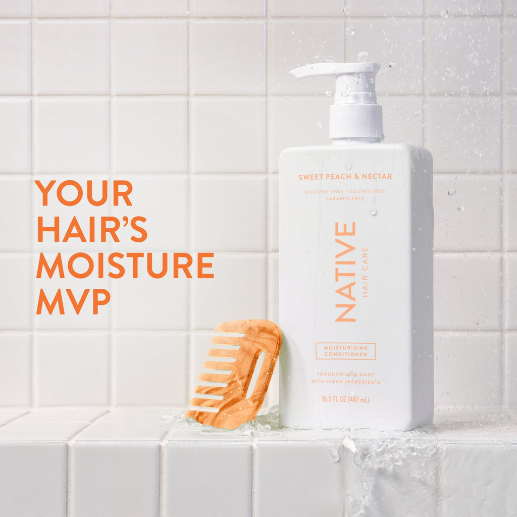 Moisturizing Conditioner - Sweet Peach & Nectar / Classic / 16.5oz - Clean Care Essential