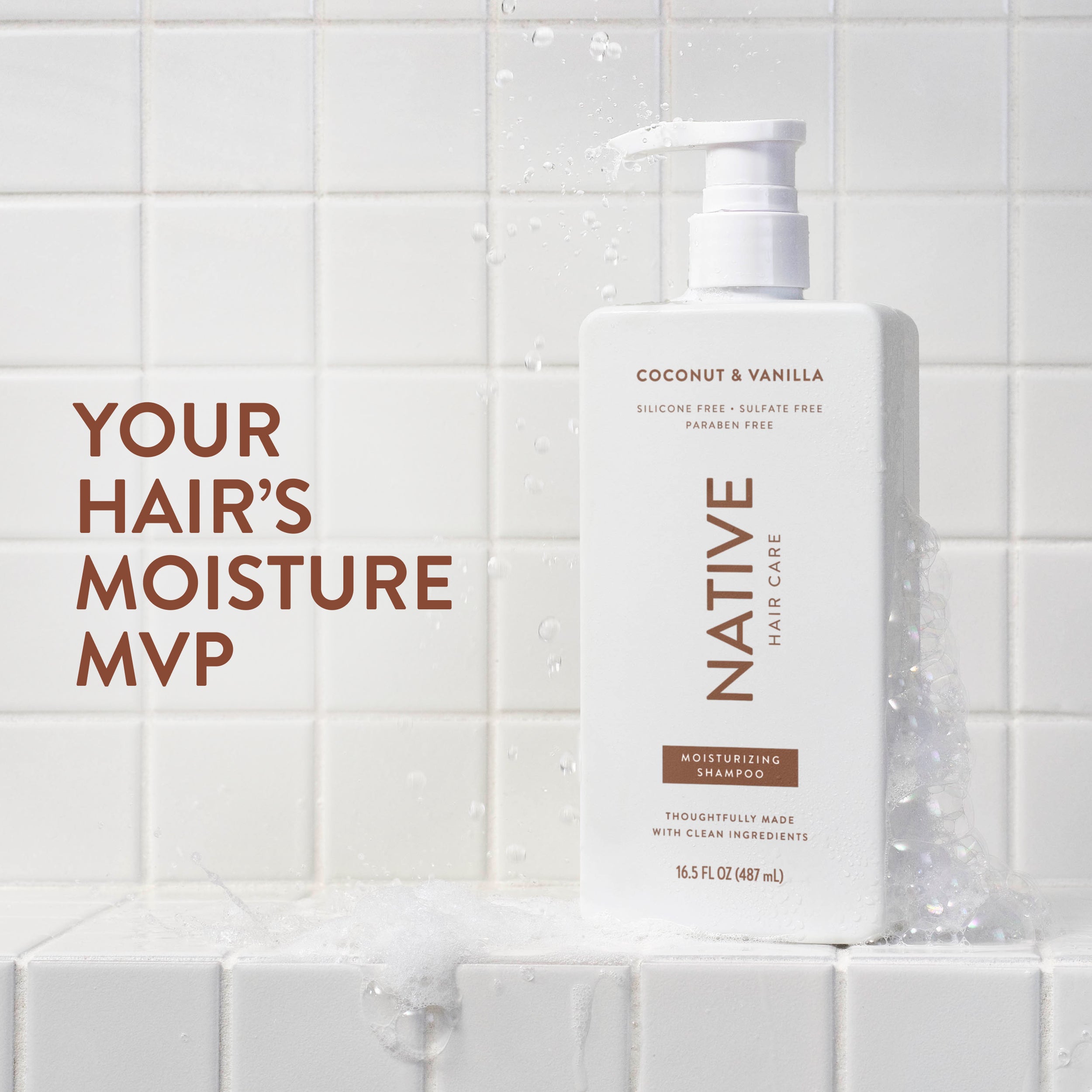 Moisturizing Shampoo - Coconut & Vanilla / Classic / 16.5oz - Clean Care Essential