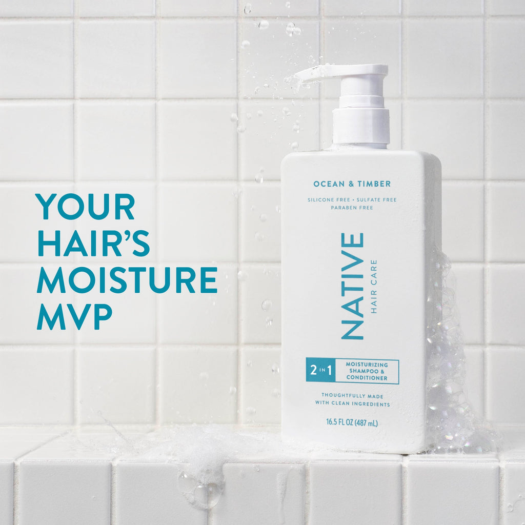 Moisturizing Shampoo - Ocean & Timber / Classic / 16.5oz - Clean Care Essential