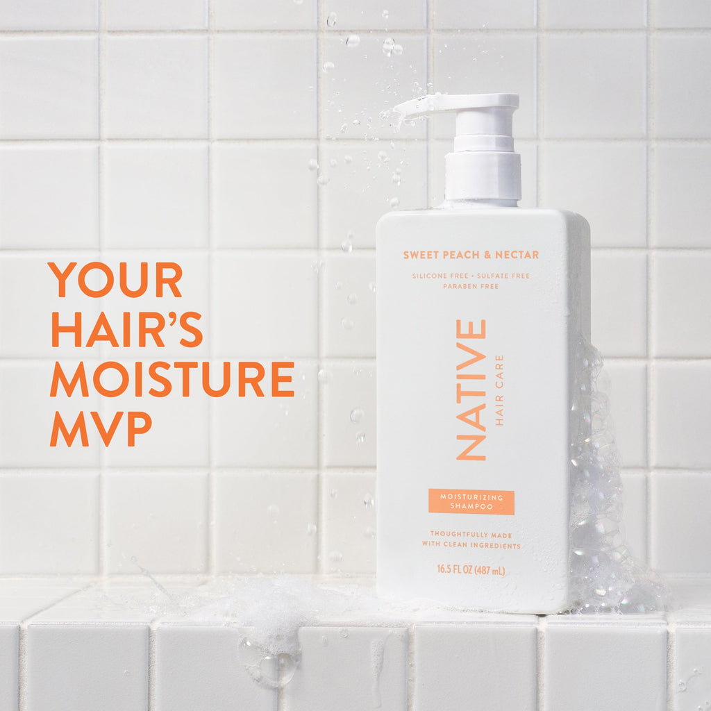 Moisturizing Shampoo - Sweet Peach & Nectar / Classic / 16.5oz - Clean Care Essential