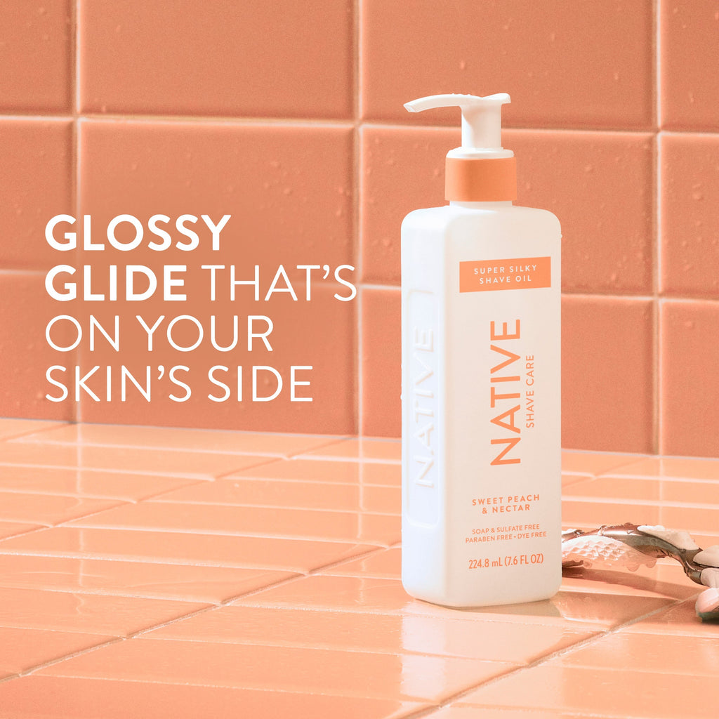 Silky Smooth Shave Oil - Sweet Peach & Nectar / Classic / 7.6oz - Smart Routine Choice