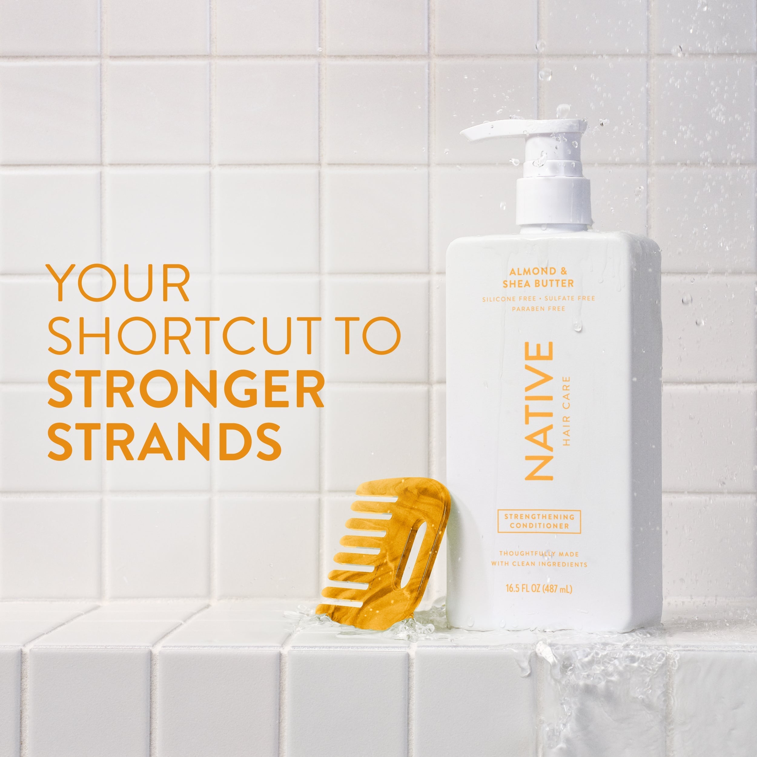 Strengthening Conditioner - Almond & Shea Butter / Classic / 16.5oz - Clean Care Essential