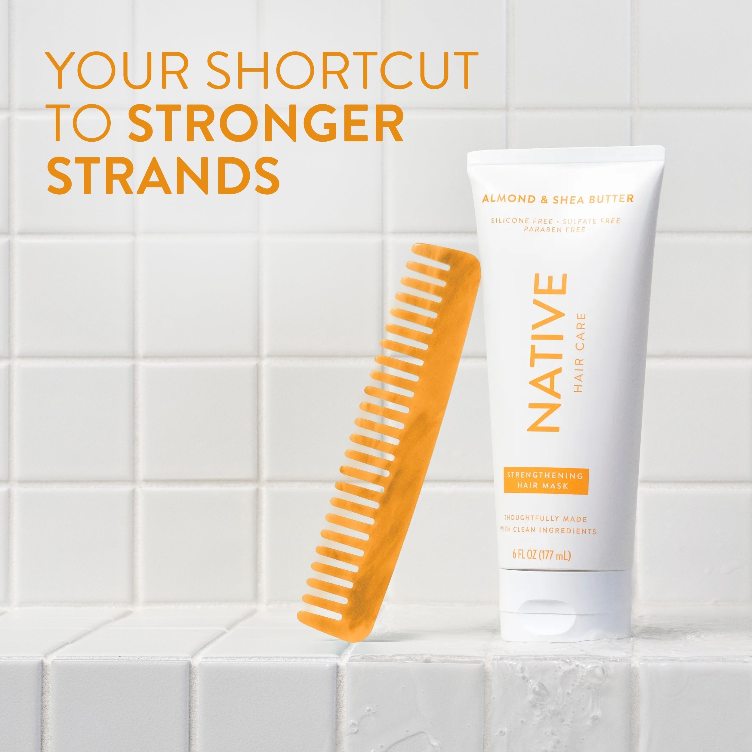 Strengthening Hair Mask - Almond & Shea Butter / Classic / 6oz - Smart Routine Choice