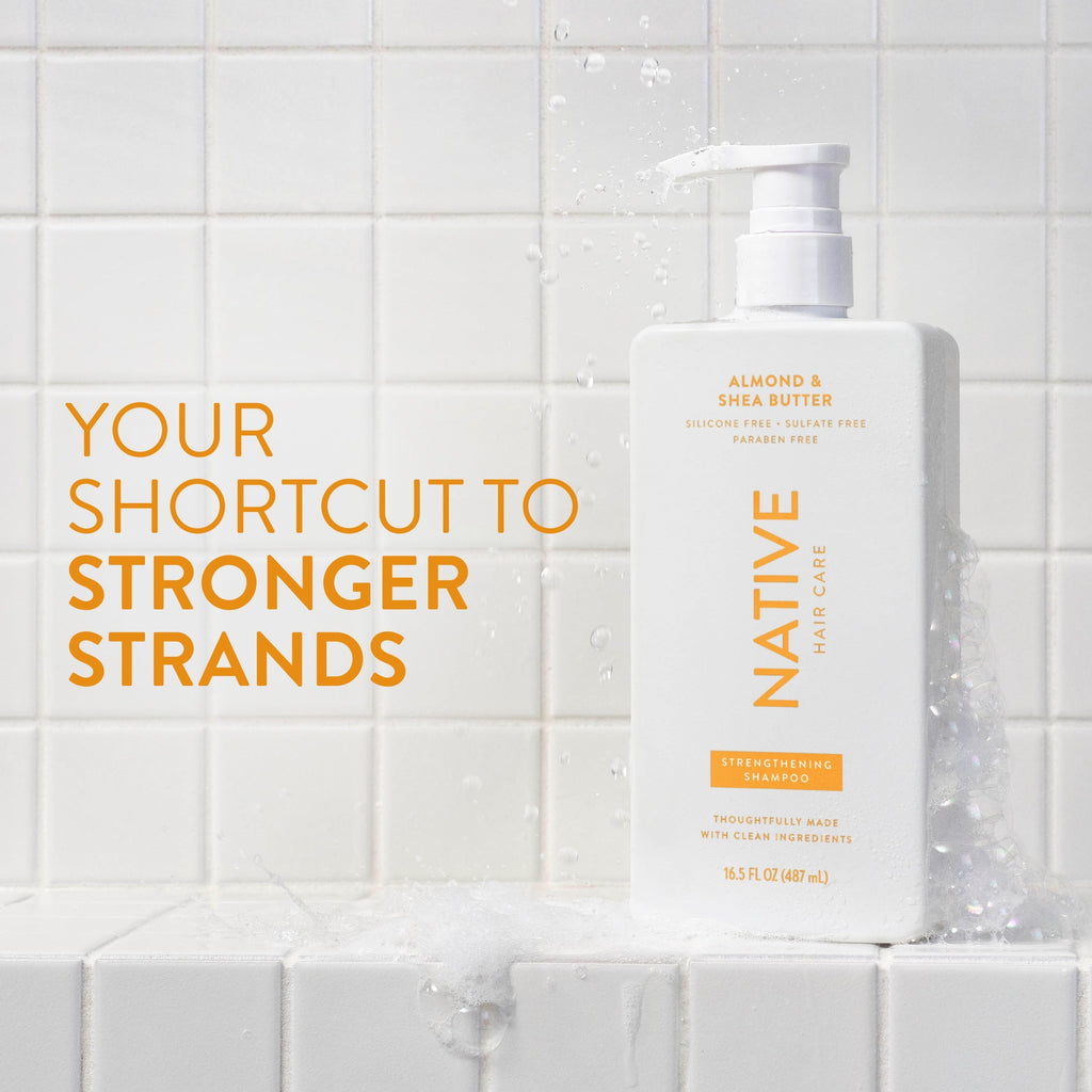 Strengthening Shampoo - Almond & Shea Butter / Classic / 16.5oz - Clean Care Essential