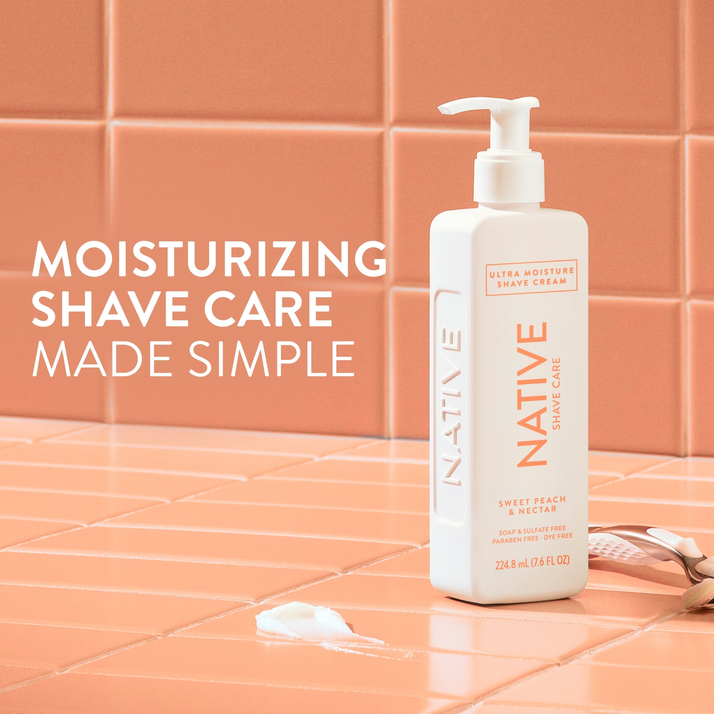 Ultra Moisture Shave Cream - Sweet Peach & Nectar / Classic / 7.6oz - Polished Daily Care