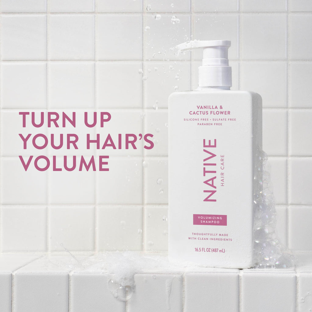Volumizing Shampoo - Vanilla & Cactus Flower / Classic / 16.5oz - Clean Care Essential