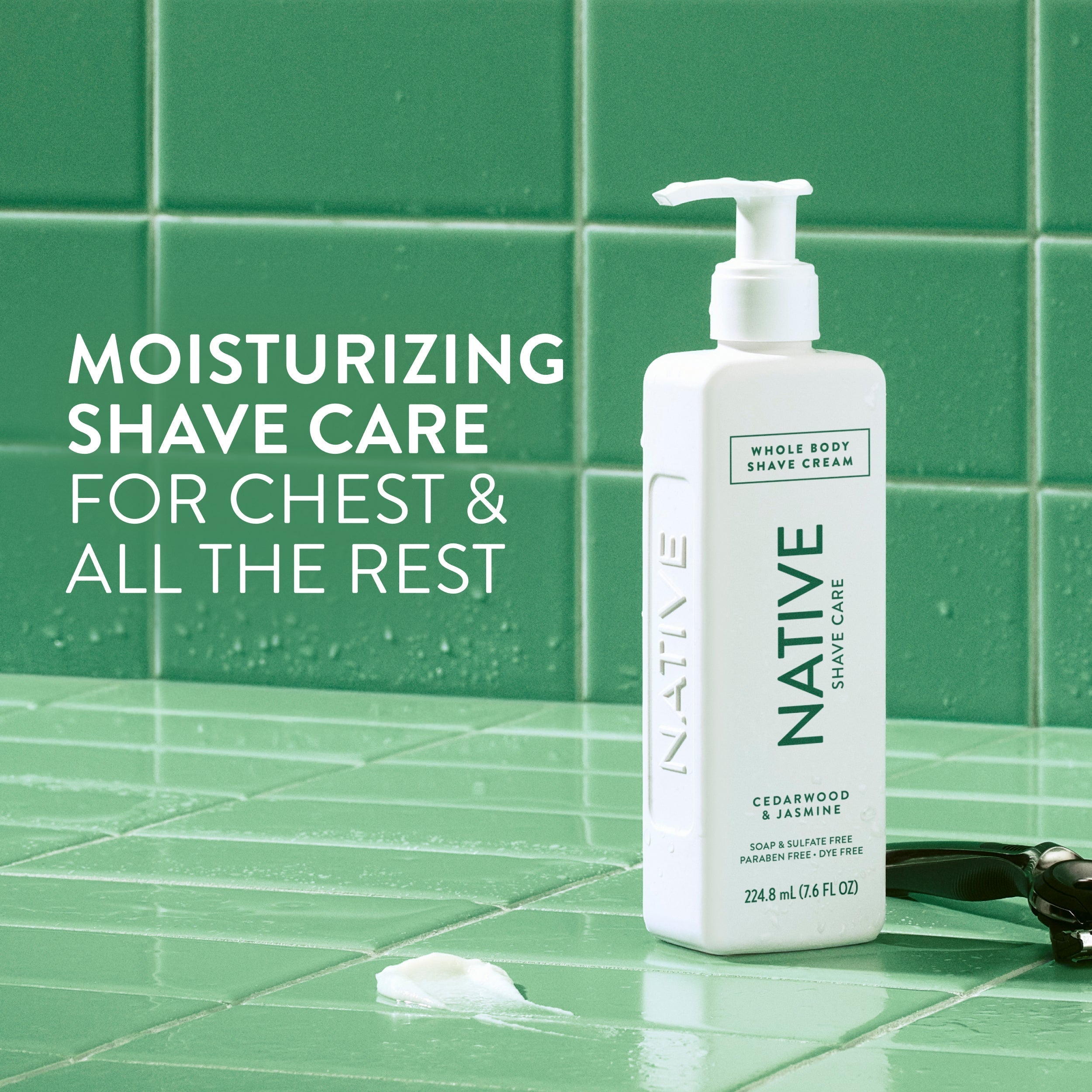 Whole Body Shave Cream - Cedarwood & Jasmine / Classic / 7.6oz - Polished Daily Care