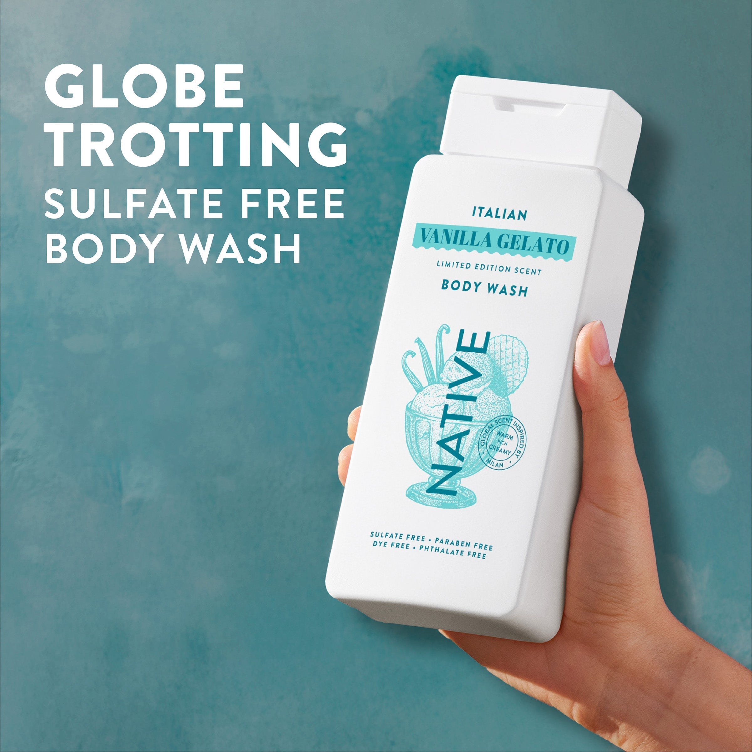 Body Wash - Italian Vanilla Gelato / Limited Edition / 18oz - Clean Care Essential