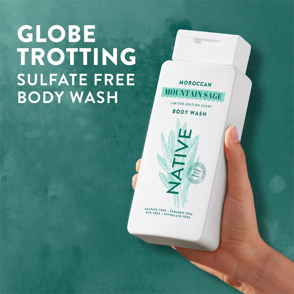 Body Wash - Moroccan Mountain Sage / Limited Edition / 18oz - Clean Care Essential