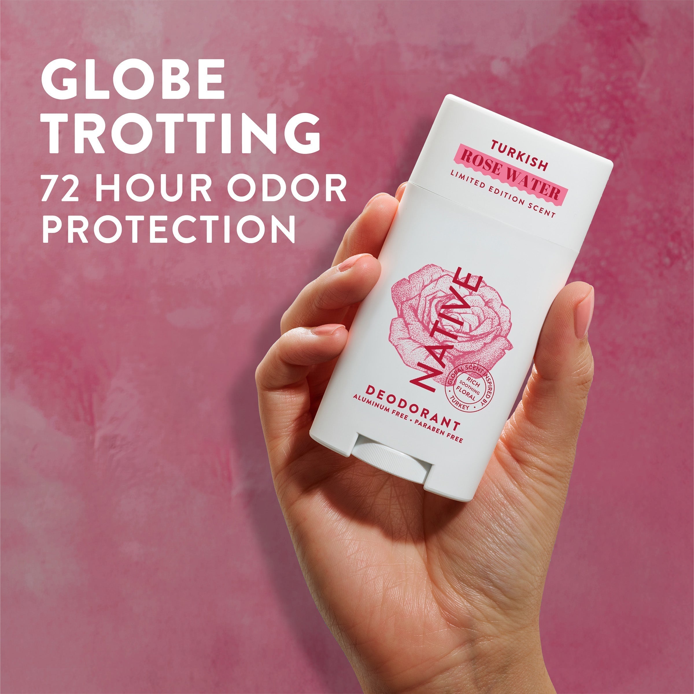 Deodorant Stick - Turkish Rose Water / Limited Edition / 2.65oz - Clean Care Essential