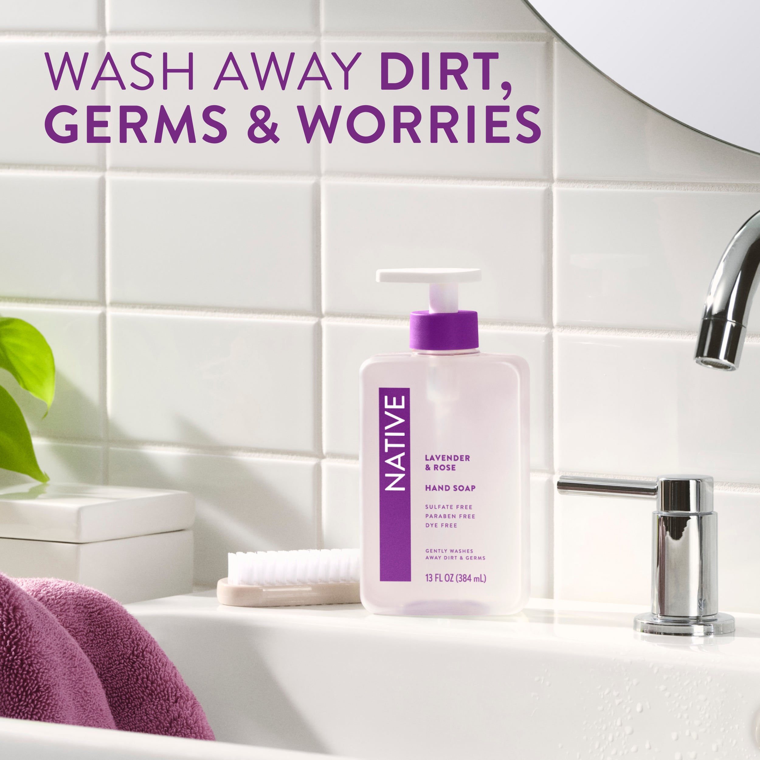 Hand Soap - Lavender & Rose / Classic / 13oz - Clean Care Essential