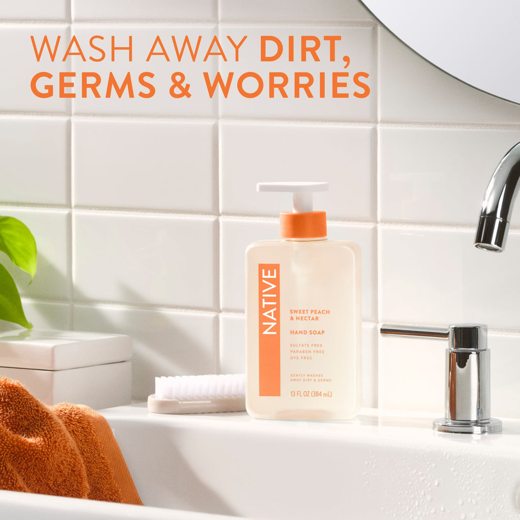 Hand Soap - Sweet Peach & Nectar / Classic / 13oz - Clean Care Essential