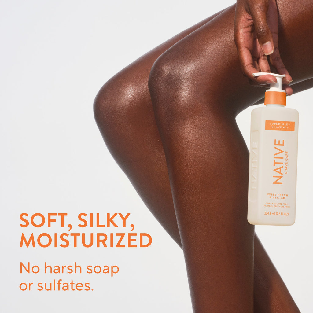 Silky Smooth Shave Oil - Sweet Peach & Nectar / Classic / 7.6oz - Smart Routine Choice