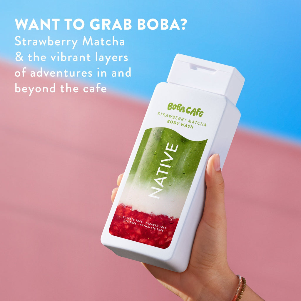 Body Wash - Strawberry Matcha / Limited Edition / 18oz - Clean Care Essential