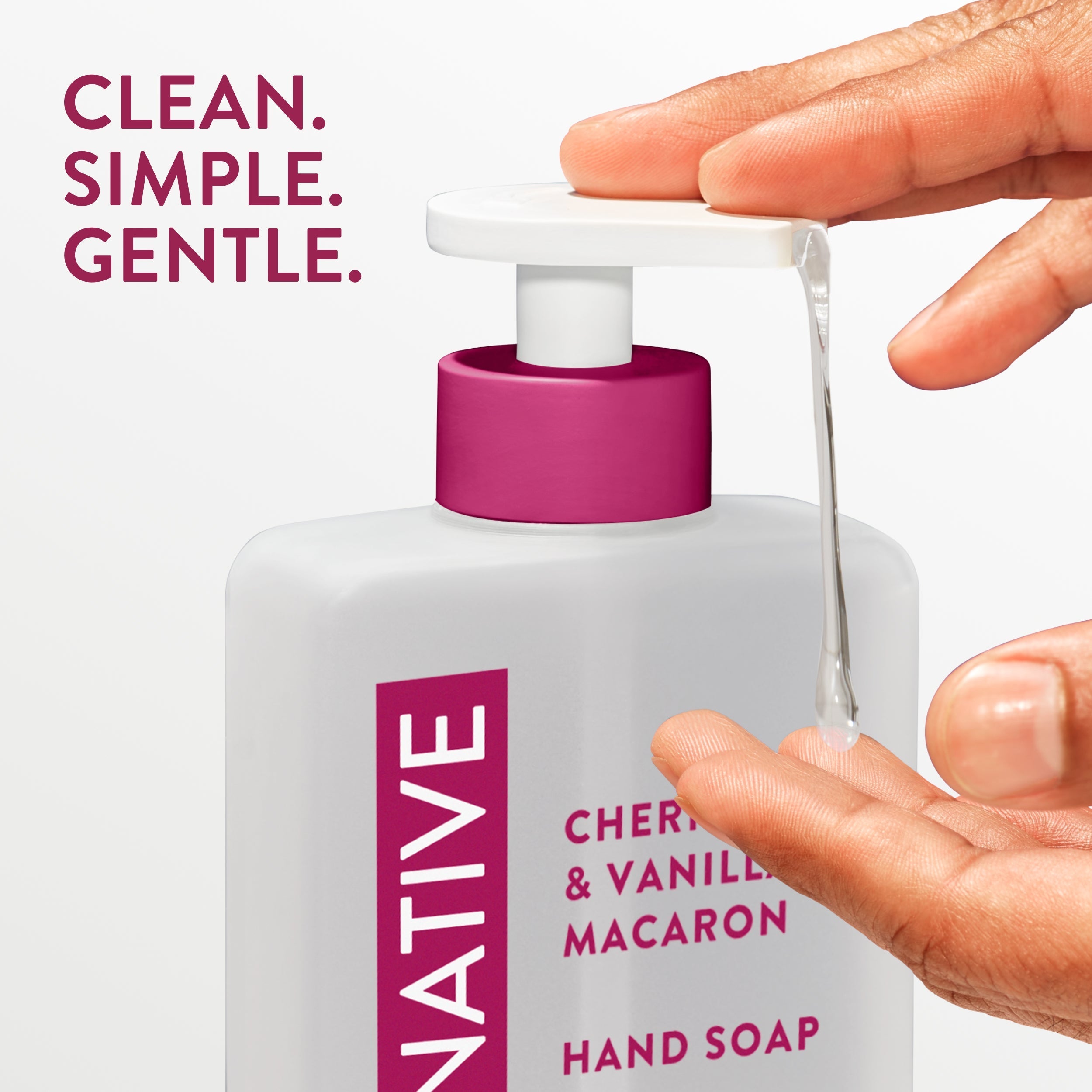 Hand Soap - Cherry & Vanilla Macaron / Classic / 13oz - Clean Care Essential