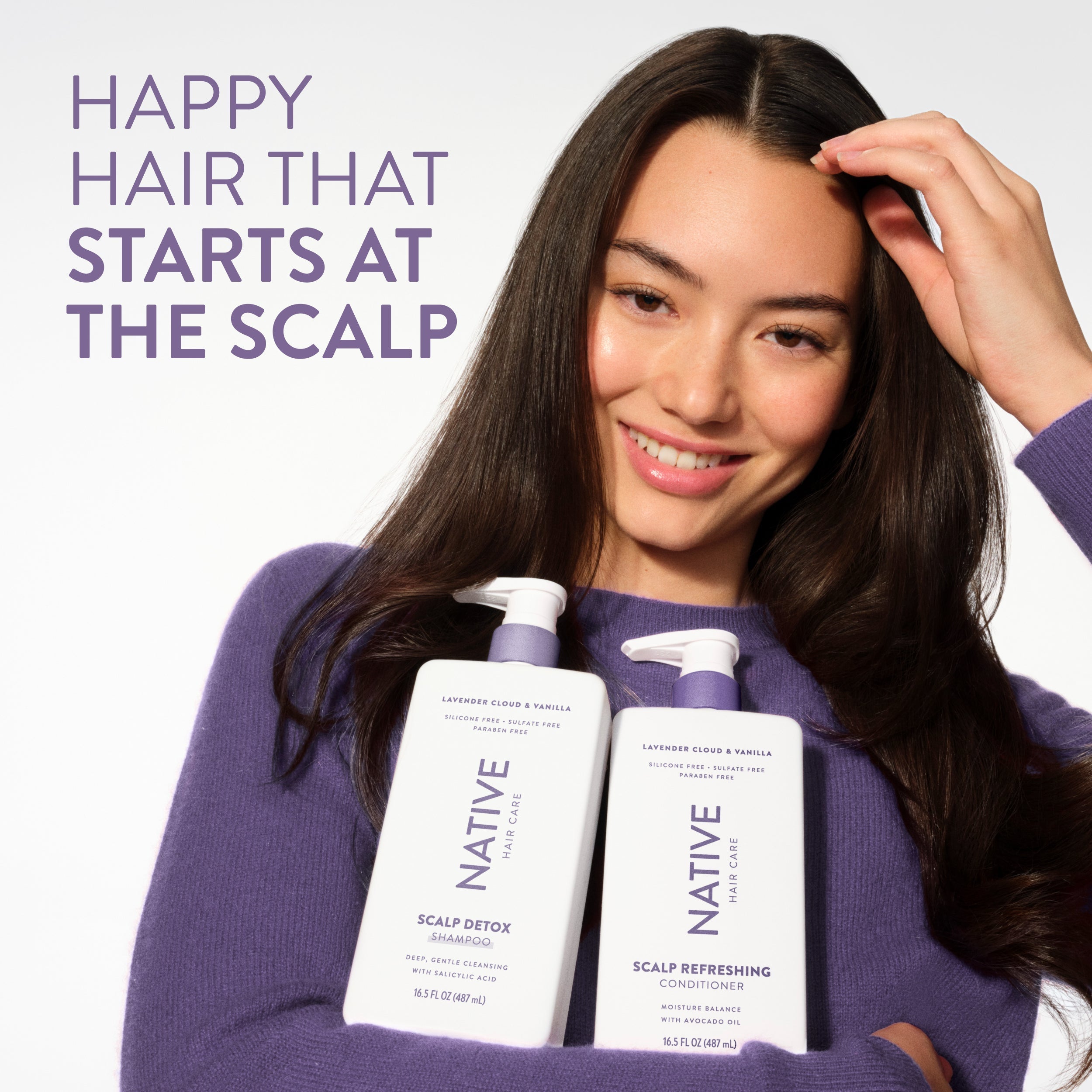 Scalp Detox Shampoo - Lavender Cloud & Vanilla / Classic / 16.5oz - Clean Care Essential