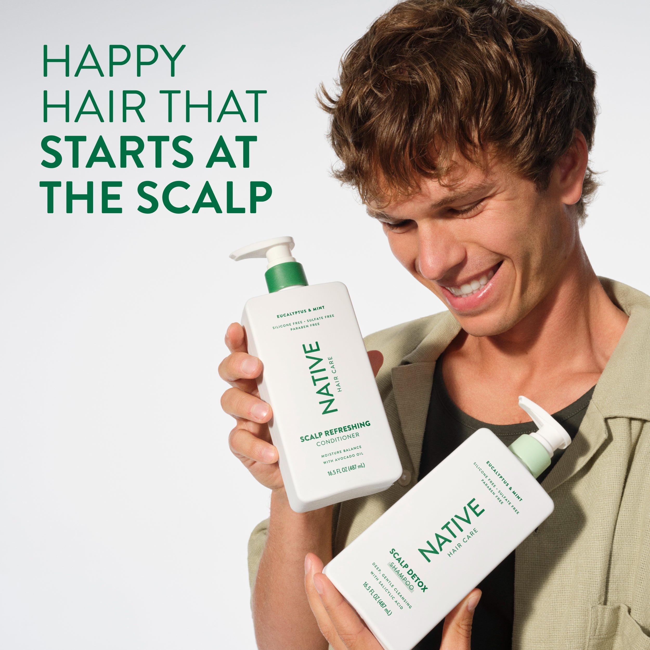 Scalp Refreshing Conditioner - Eucalyptus & Mint / Classic / 16.5oz - Clean Care Essential