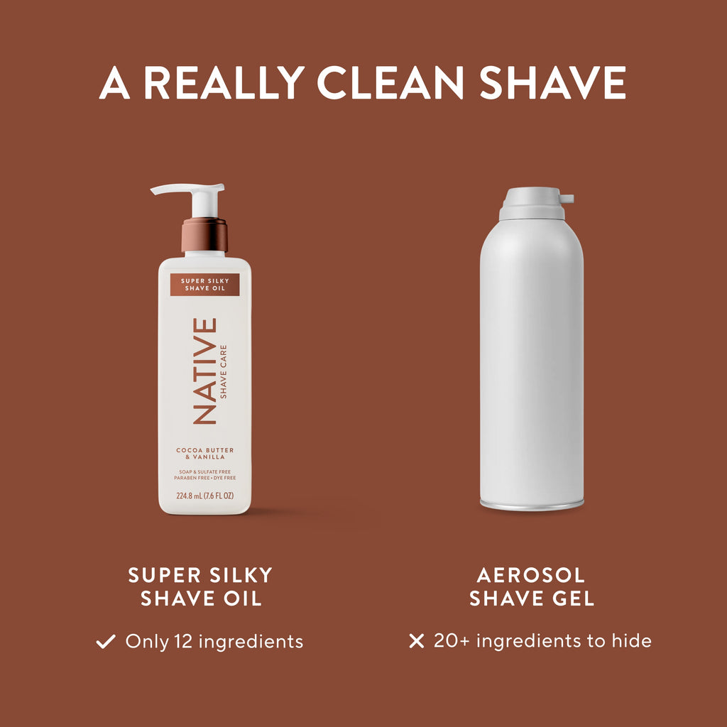 Silky Smooth Shave Oil - Cocoa Butter & Vanilla / Classic / 7.6oz - Smart Routine Choice