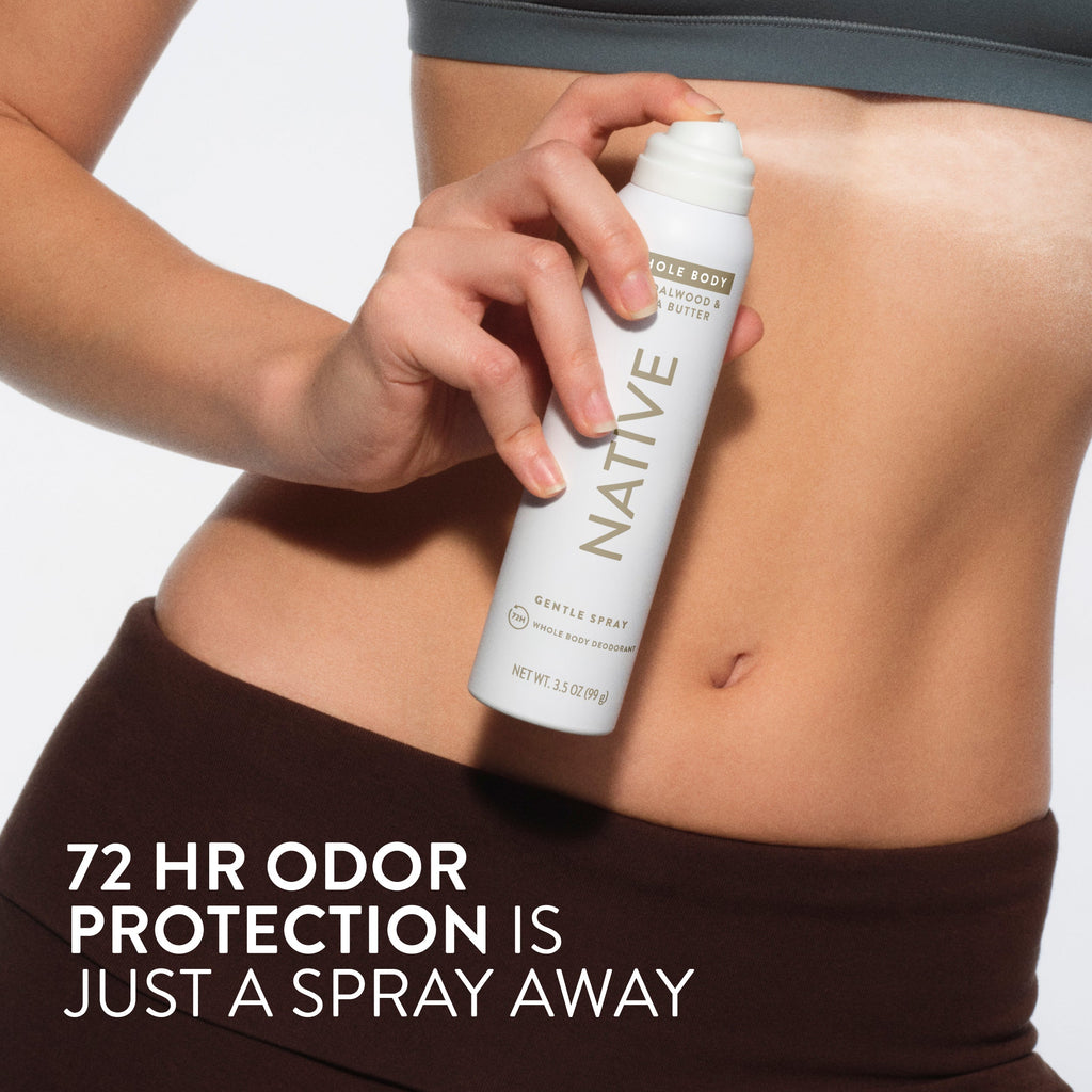 Whole Body Deodorant Spray - Sandalwood & Shea Butter / Classic / 3.5oz - Clean Care Essential