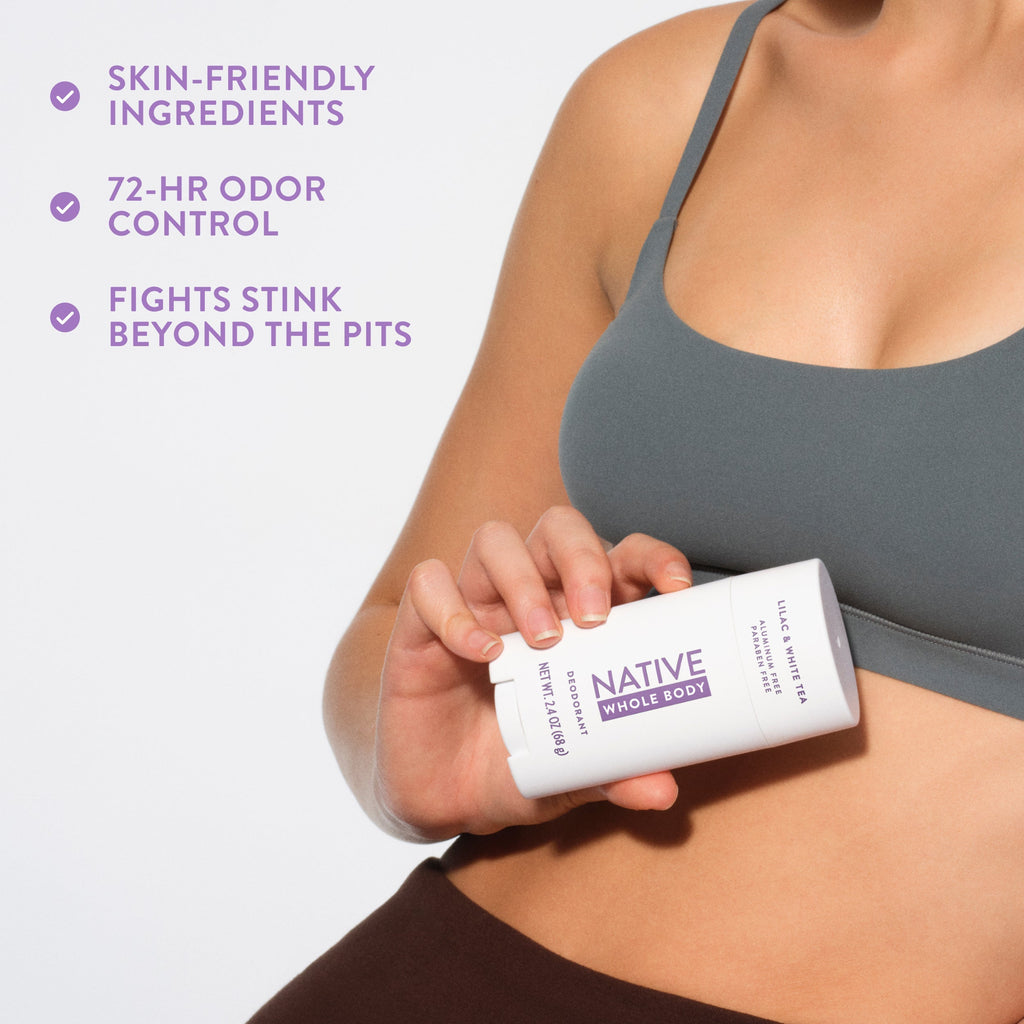 Whole Body Deodorant Stick - Lilac & White Tea / Classic / 2.4oz - Clean Care Essential