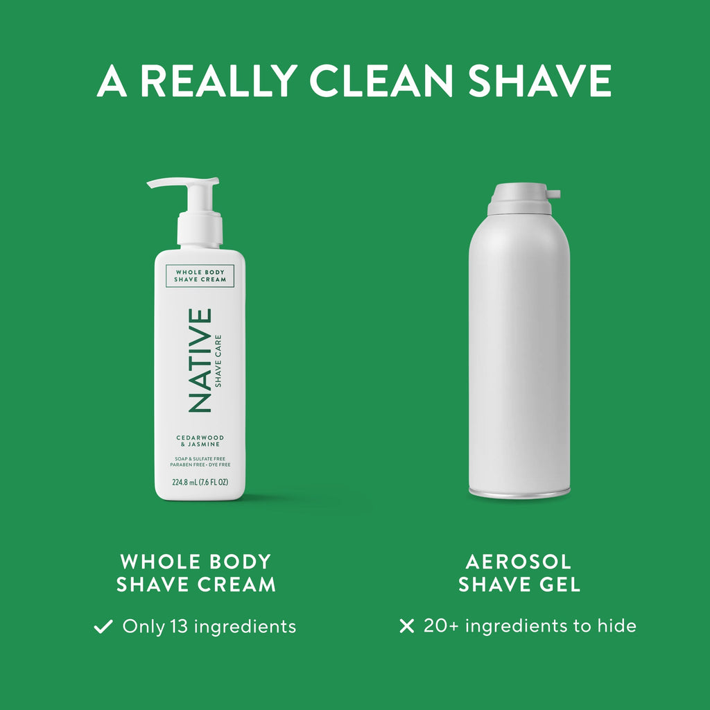 Whole Body Shave Cream - Cedarwood & Jasmine / Classic / 7.6oz - Polished Daily Care