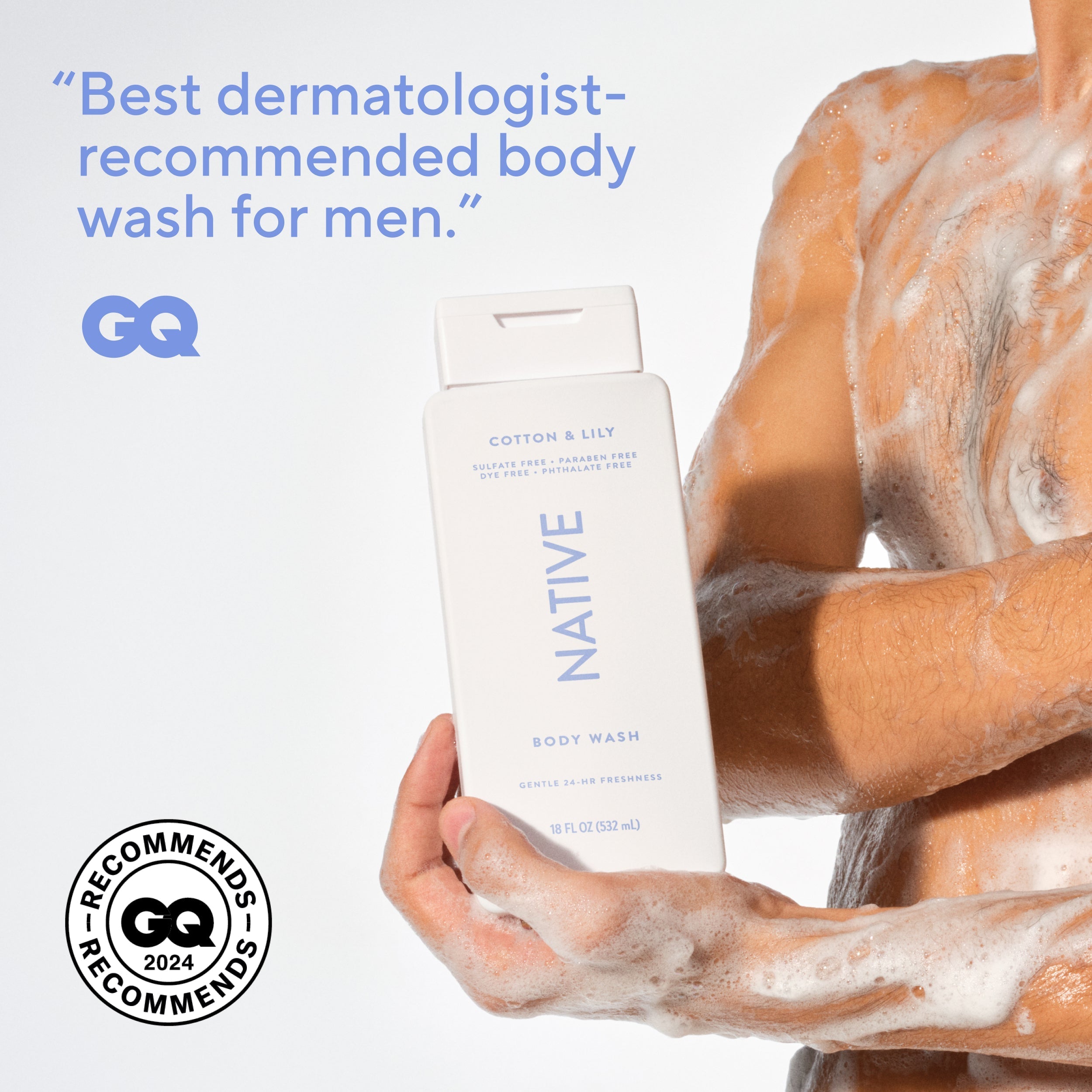 Body Wash - Cotton & Lily / Classic / 18oz - Clean Care Essential