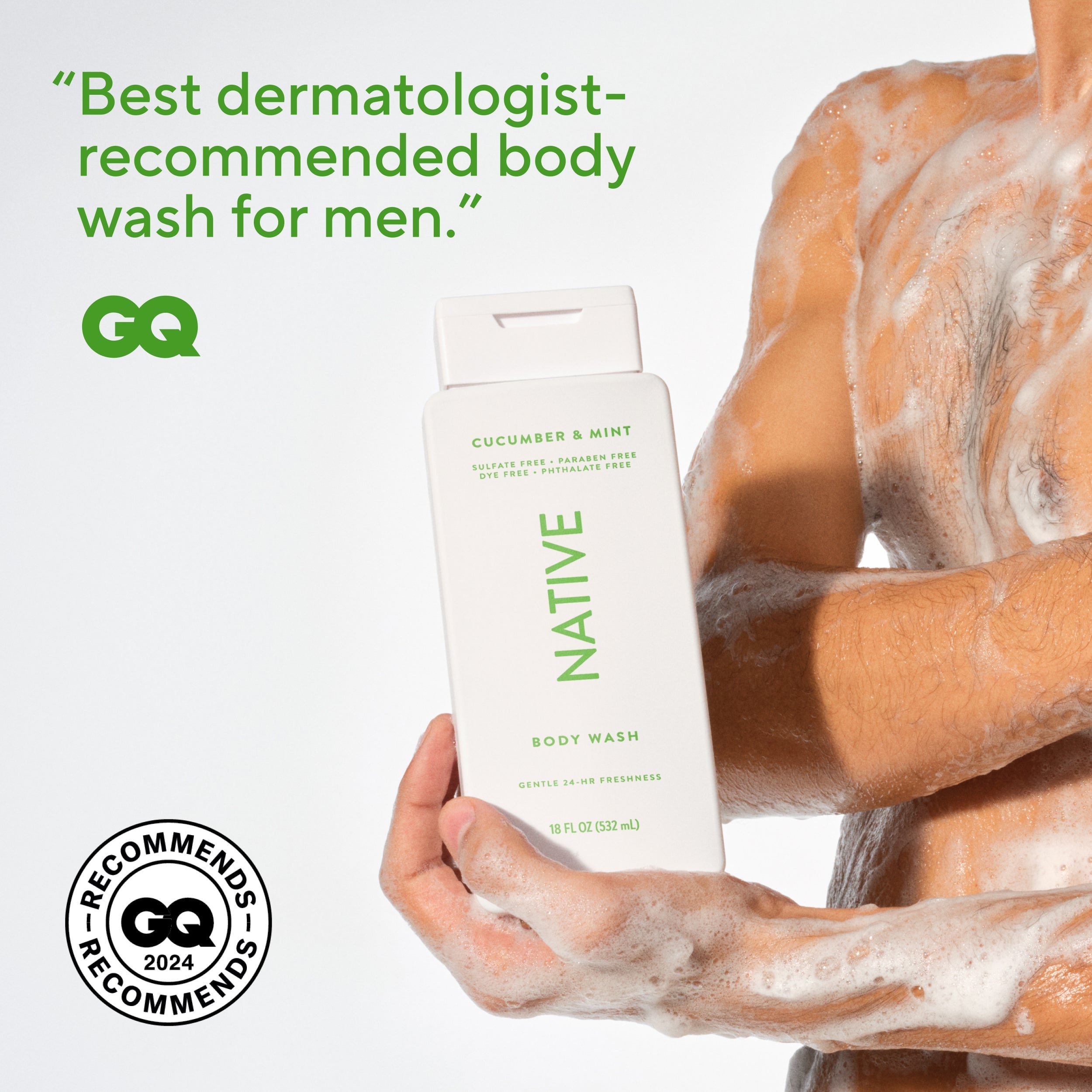 Body Wash - Cucumber & Mint / Classic / 18oz - Clean Care Essential