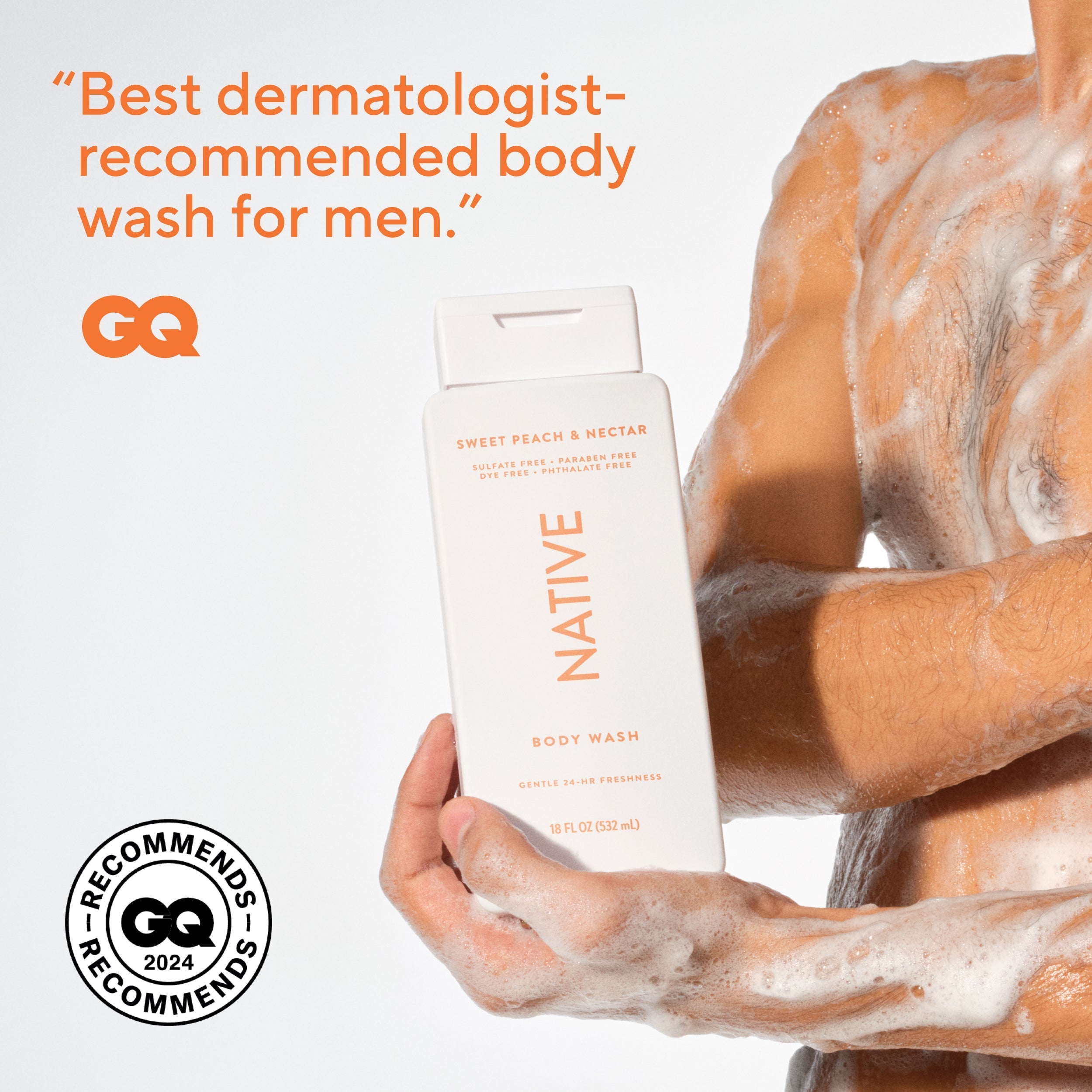 Body Wash - Sweet Peach & Nectar / Classic / 18oz - Clean Care Essential