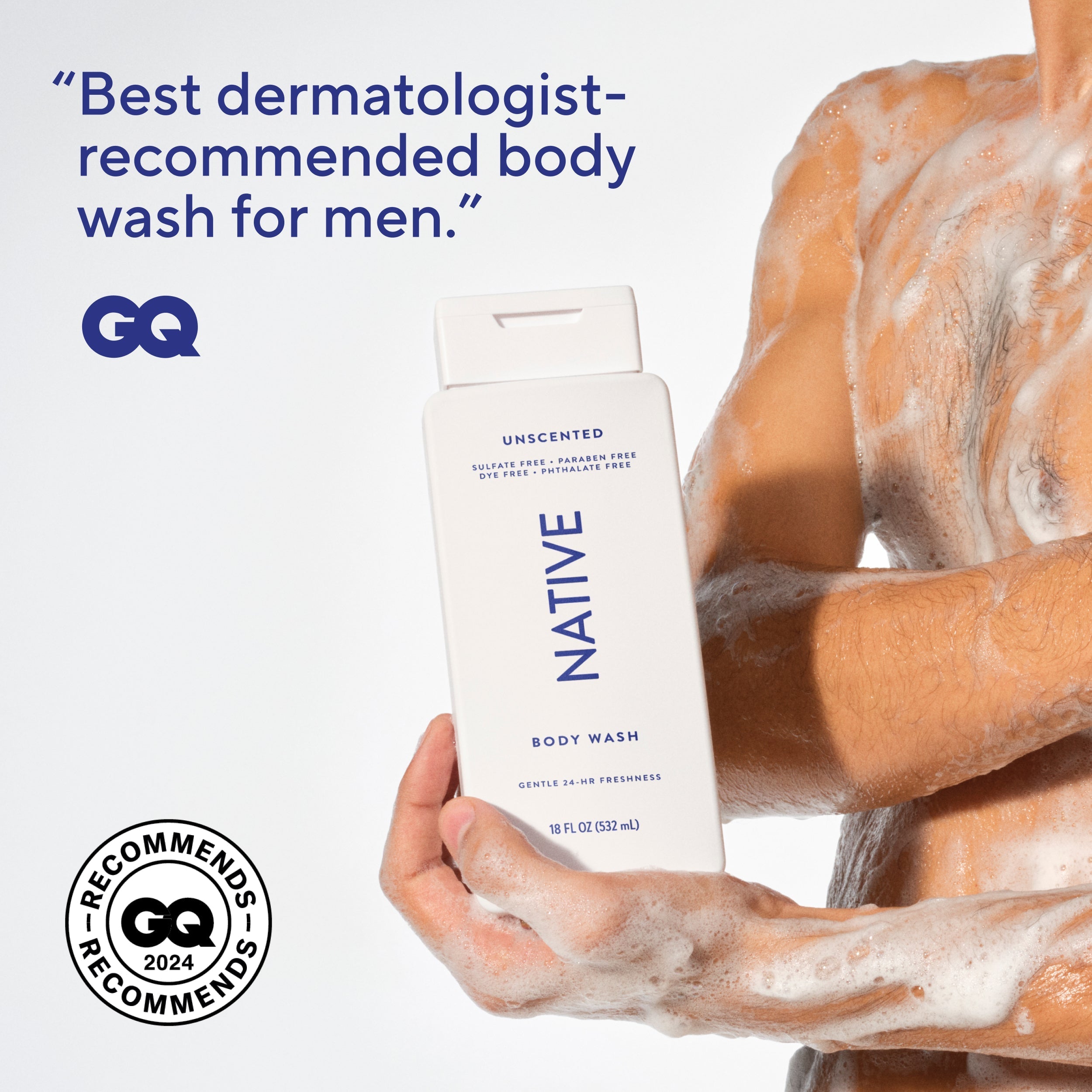 Body Wash - Unscented / Classic / 18oz - Clean Care Essential