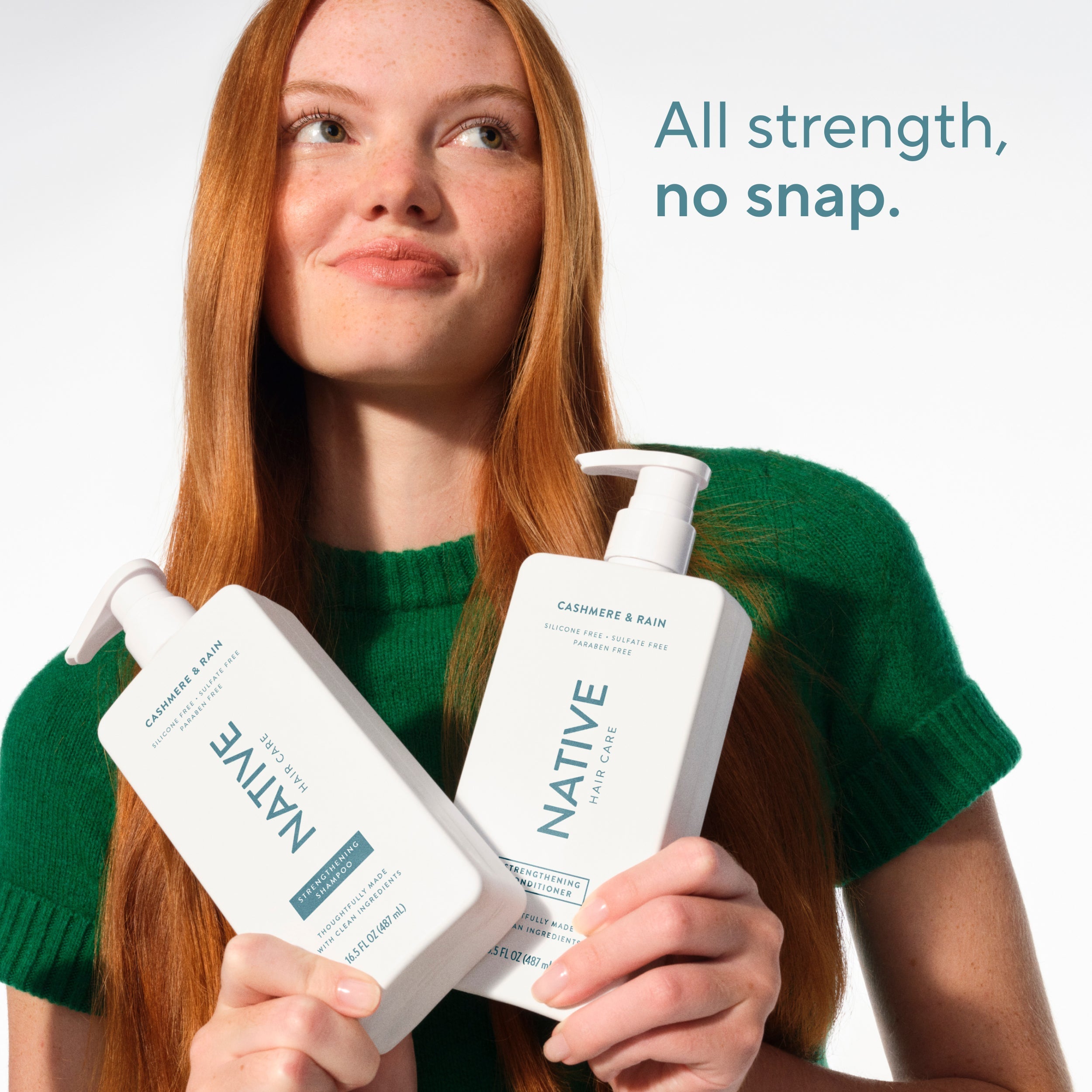 Strengthening 2-in-1 Shampoo & Conditioner - Cashmere & Rain / Classic / 16.5oz - Clean Care Essential