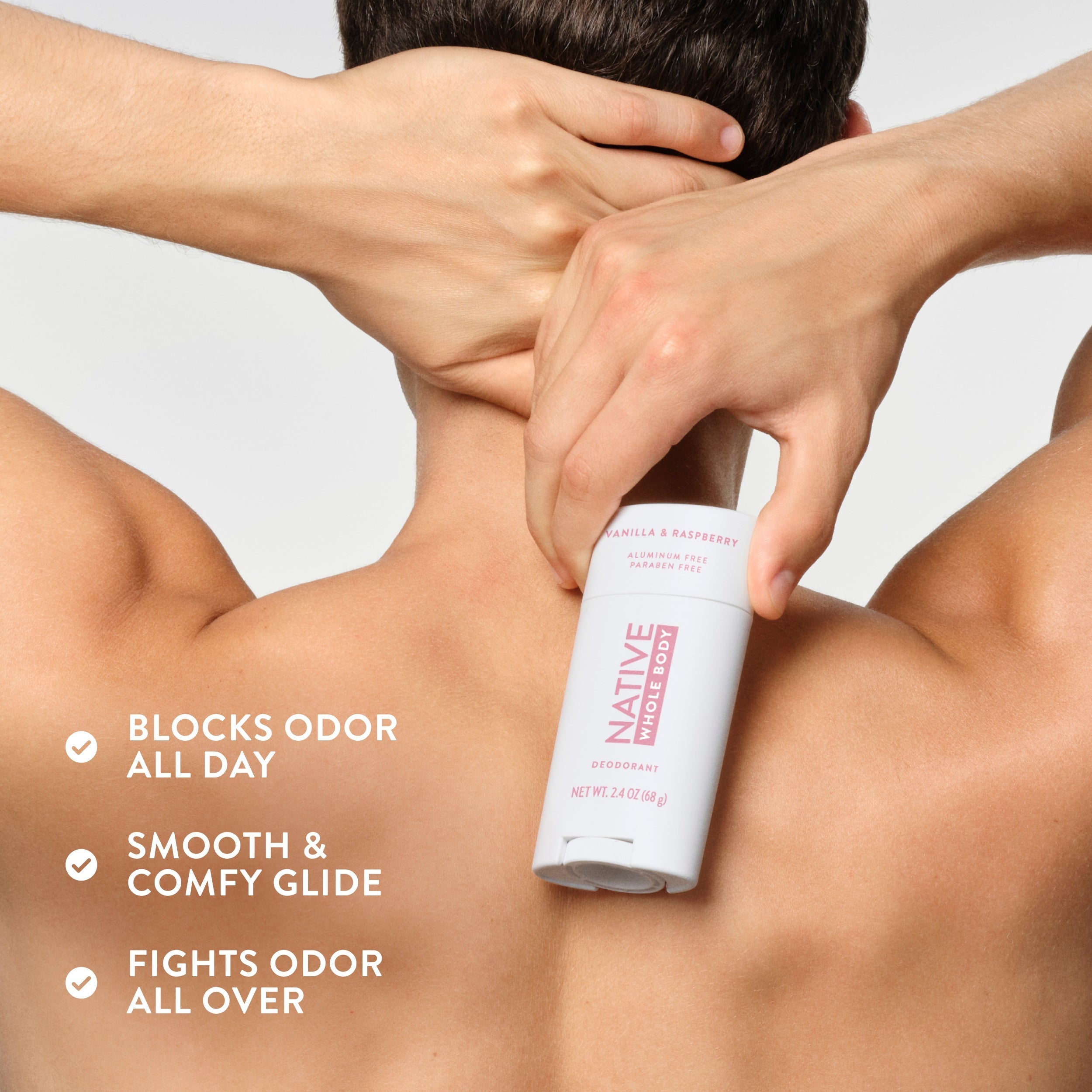 Whole Body Deodorant Stick - Vanilla & Raspberry / Classic / 2.4oz - Clean Care Essential