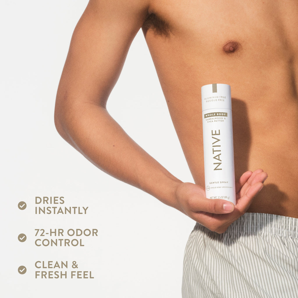 Whole Body Deodorant Spray - Sandalwood & Shea Butter / Classic / 3.5oz - Clean Care Essential