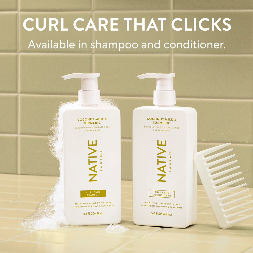 Curl Care Conditioner - Coconut Milk & Turmeric / Classic / 16.5oz - Clean Care Essential