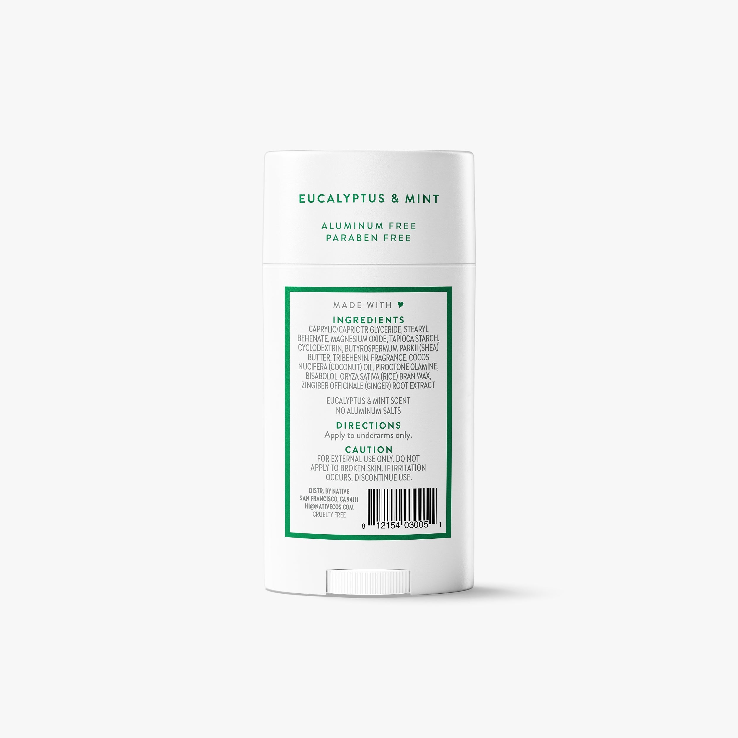 Deodorant Stick - Eucalyptus & Mint / Classic / 2.65oz - Clean Care Essential