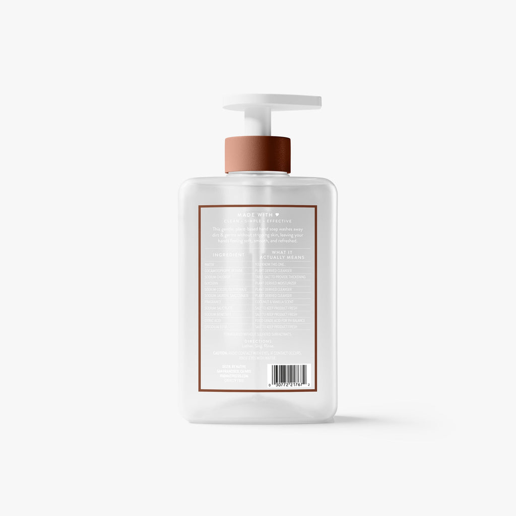 Hand Soap - Coconut & Vanilla / Classic / 13oz - Clean Care Essential