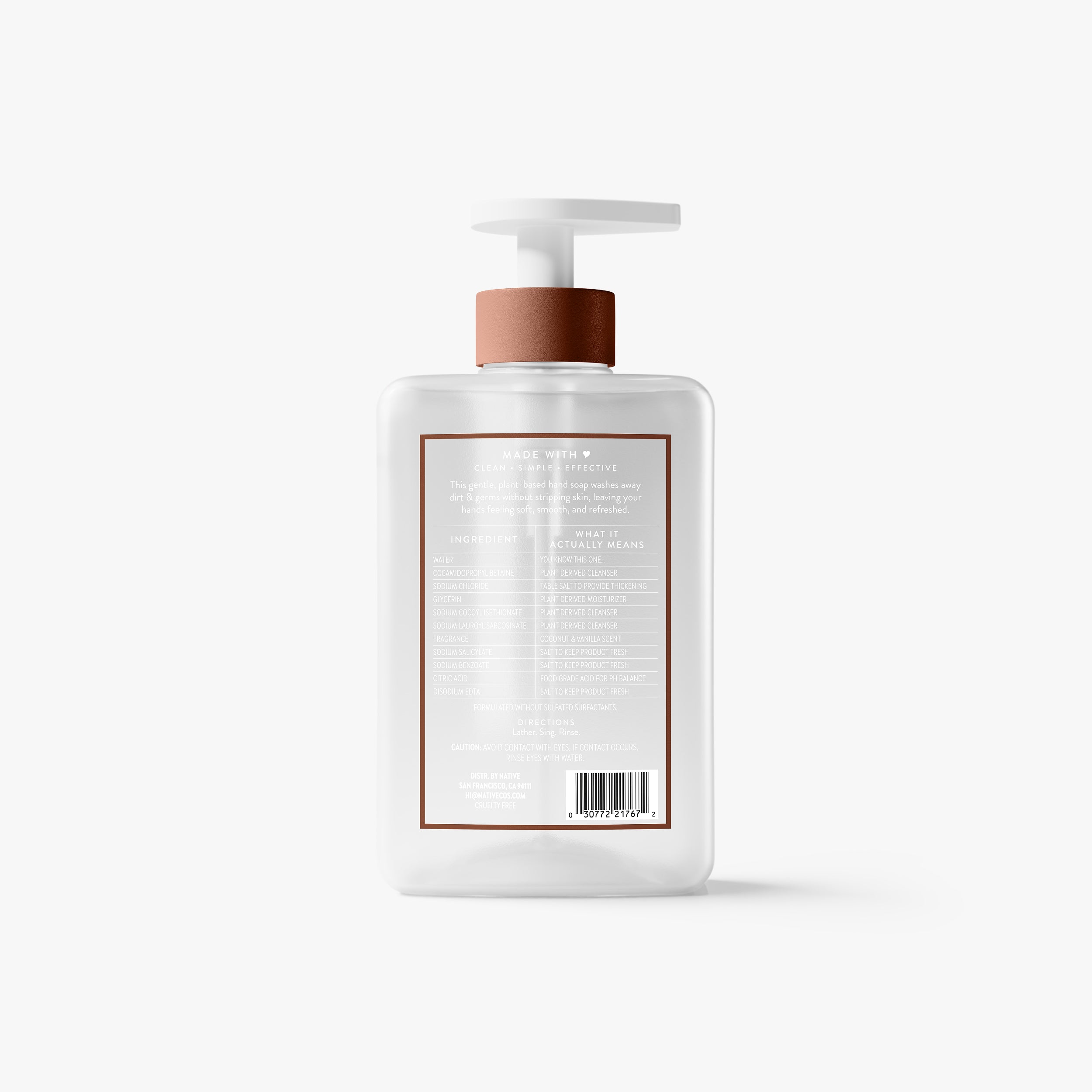 Hand Soap - Coconut & Vanilla / Classic / 13oz - Clean Care Essential
