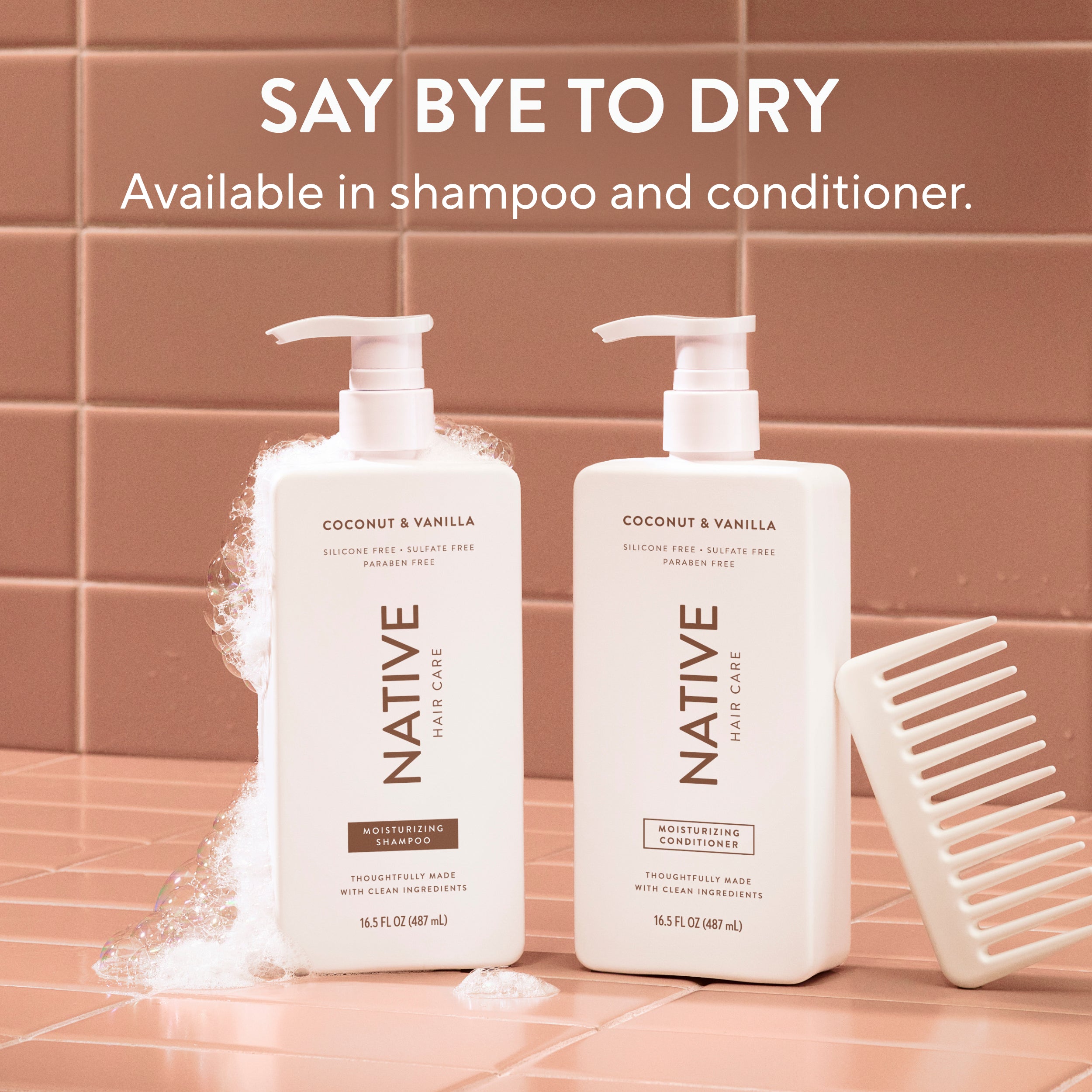 Moisturizing Shampoo - Coconut & Vanilla / Classic / 16.5oz - Clean Care Essential