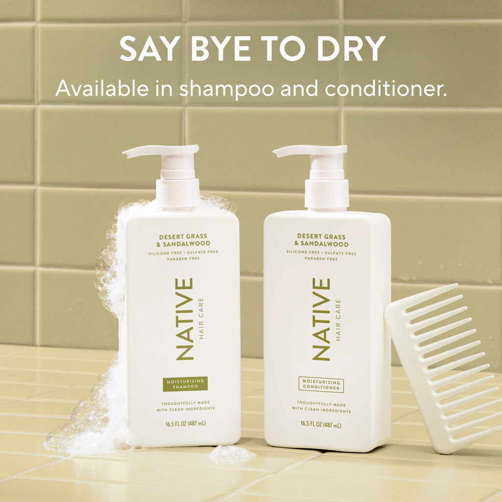 Moisturizing Shampoo - Desert Grass & Sandalwood / Classic / 16.5oz - Clean Care Essential