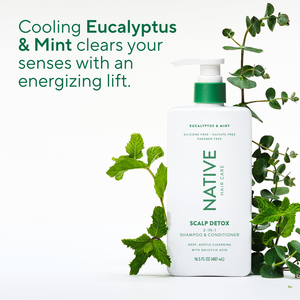 Scalp Detox 2-in-1 Shampoo & Conditioner - Eucalyptus & Mint / Classic / 16.5oz - Clean Care Essential