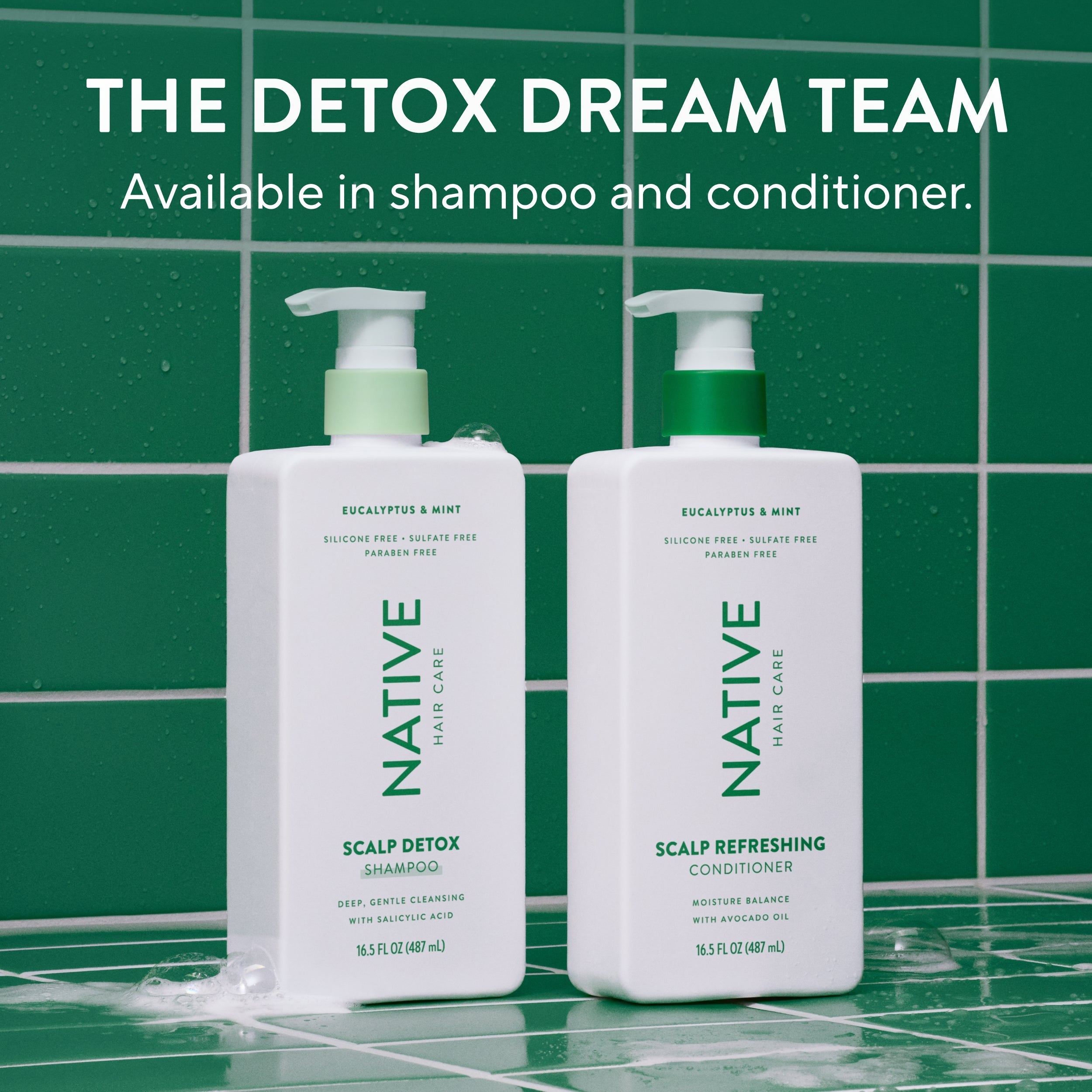 Scalp Detox Shampoo - Eucalyptus & Mint / Classic / 16.5oz - Clean Care Essential