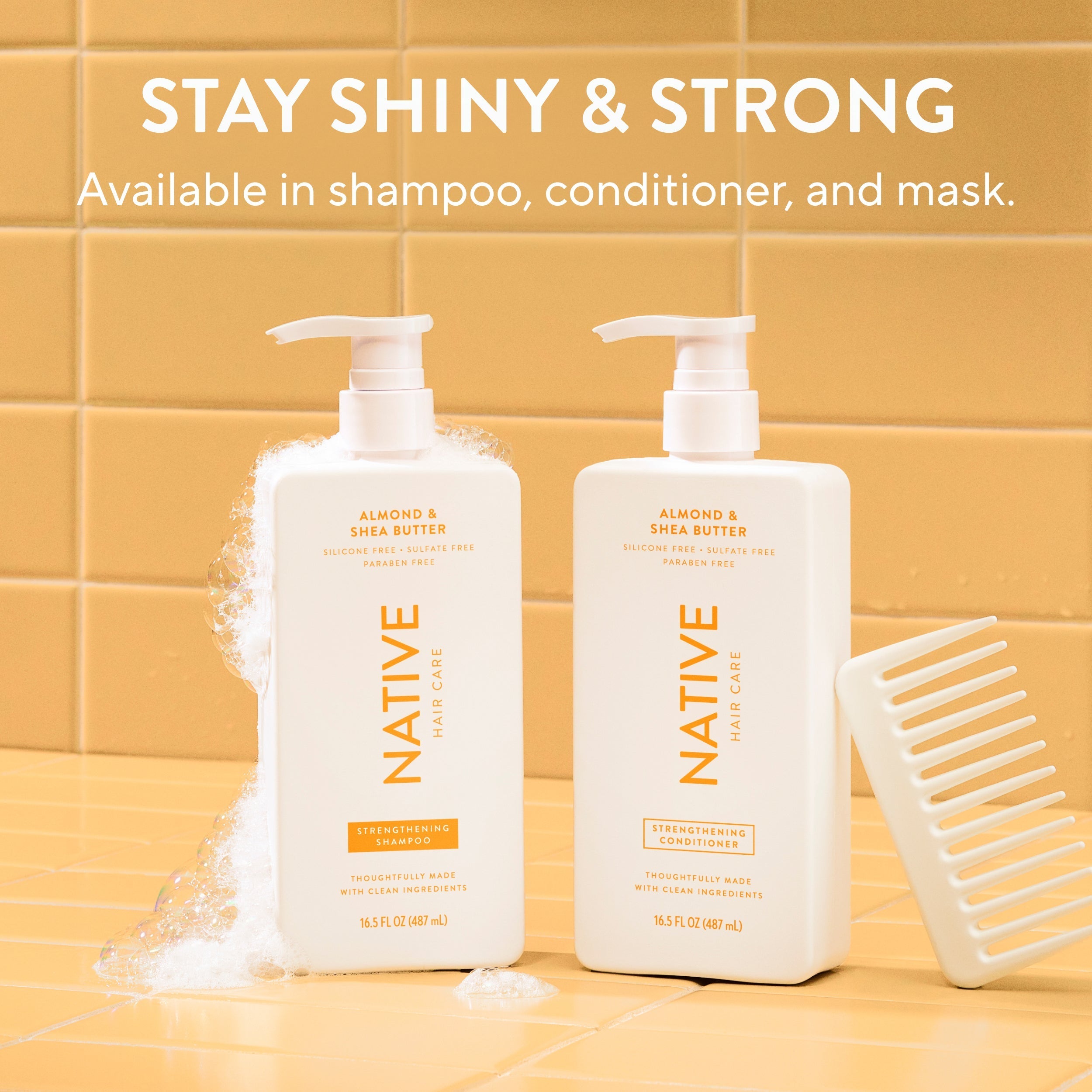 Strengthening Conditioner - Almond & Shea Butter / Classic / 16.5oz - Clean Care Essential