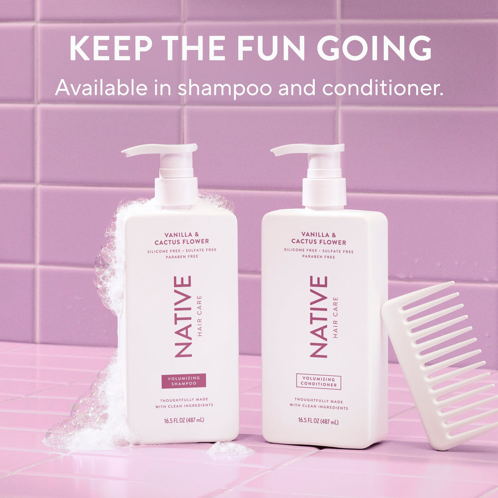 Volumizing Shampoo - Vanilla & Cactus Flower / Classic / 16.5oz - Clean Care Essential