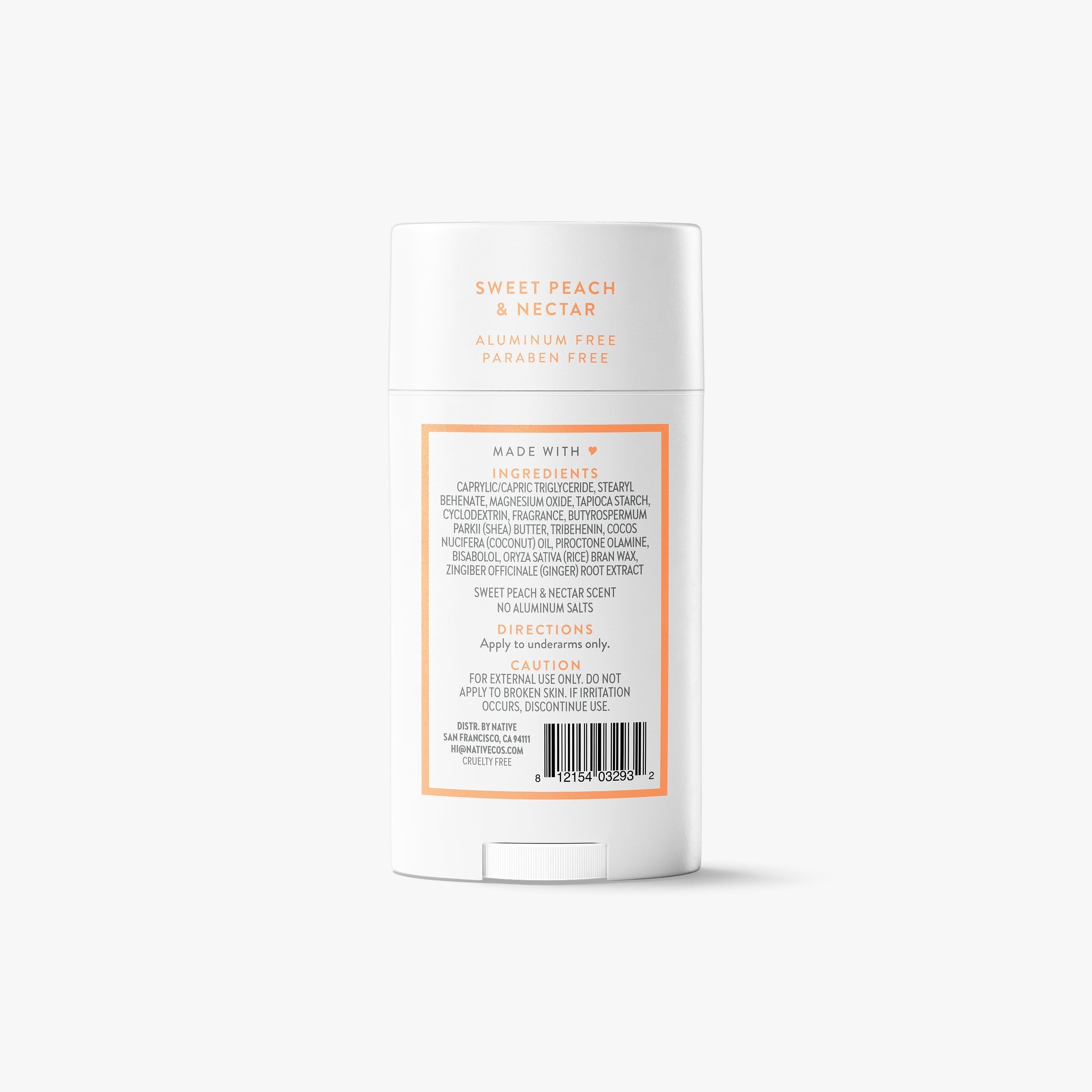 Deodorant Stick - Sweet Peach & Nectar / Classic / 2.65oz - Clean Care Essential