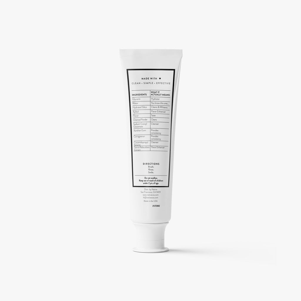 Toothpaste - Charcoal & Mint / Classic / 4.1oz - Clean Care Essential
