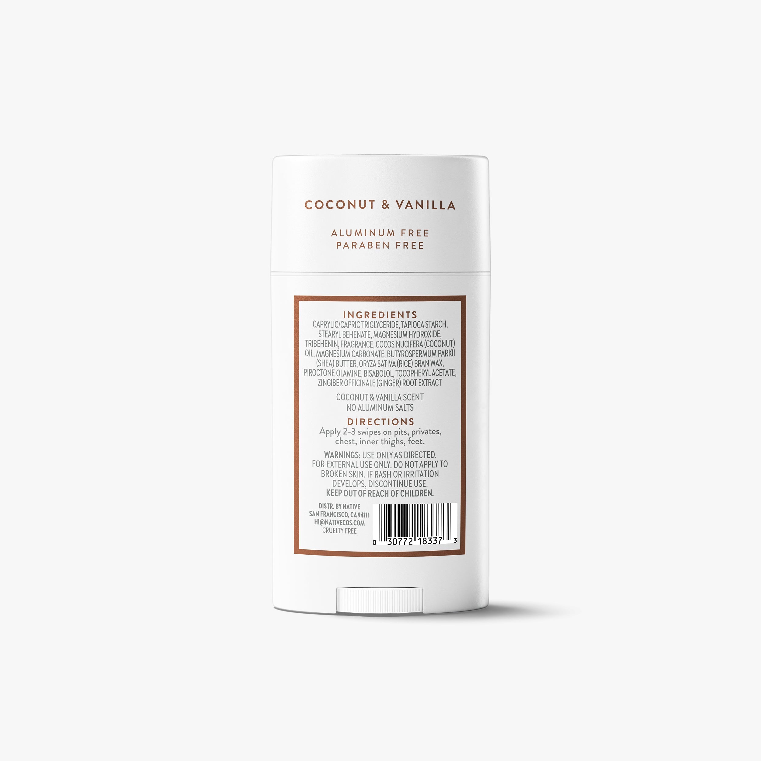 Whole Body Deodorant Stick - Coconut & Vanilla / Classic / 2.4oz - Clean Care Essential